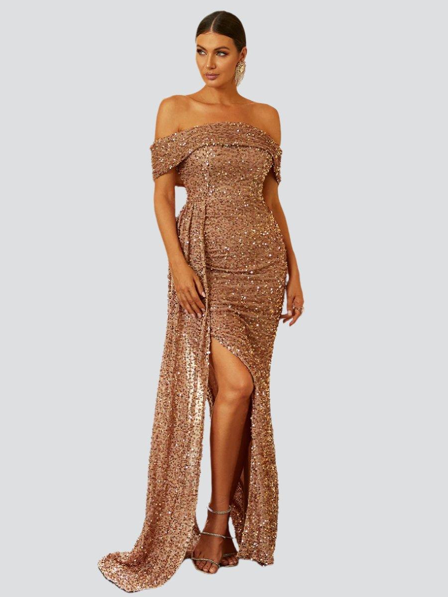 Xylia Maxikleid mit Schlitz