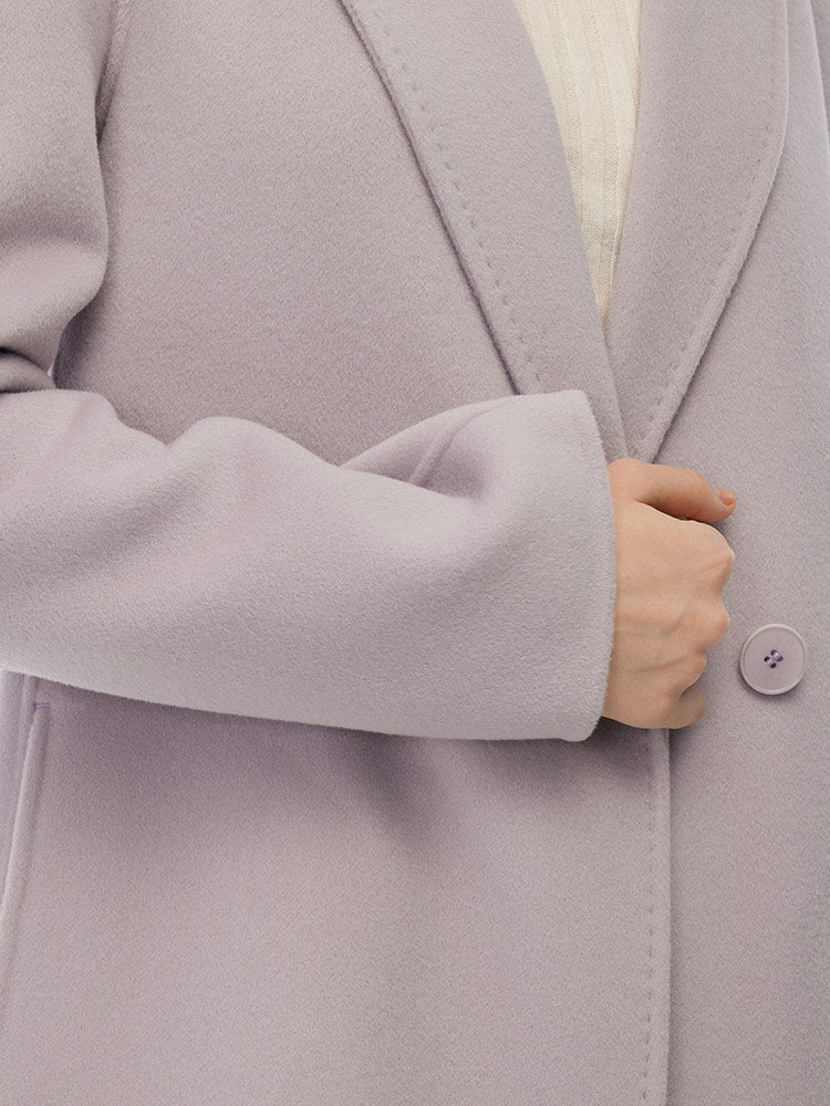 Double-Sided Back Slit Women's Coat 