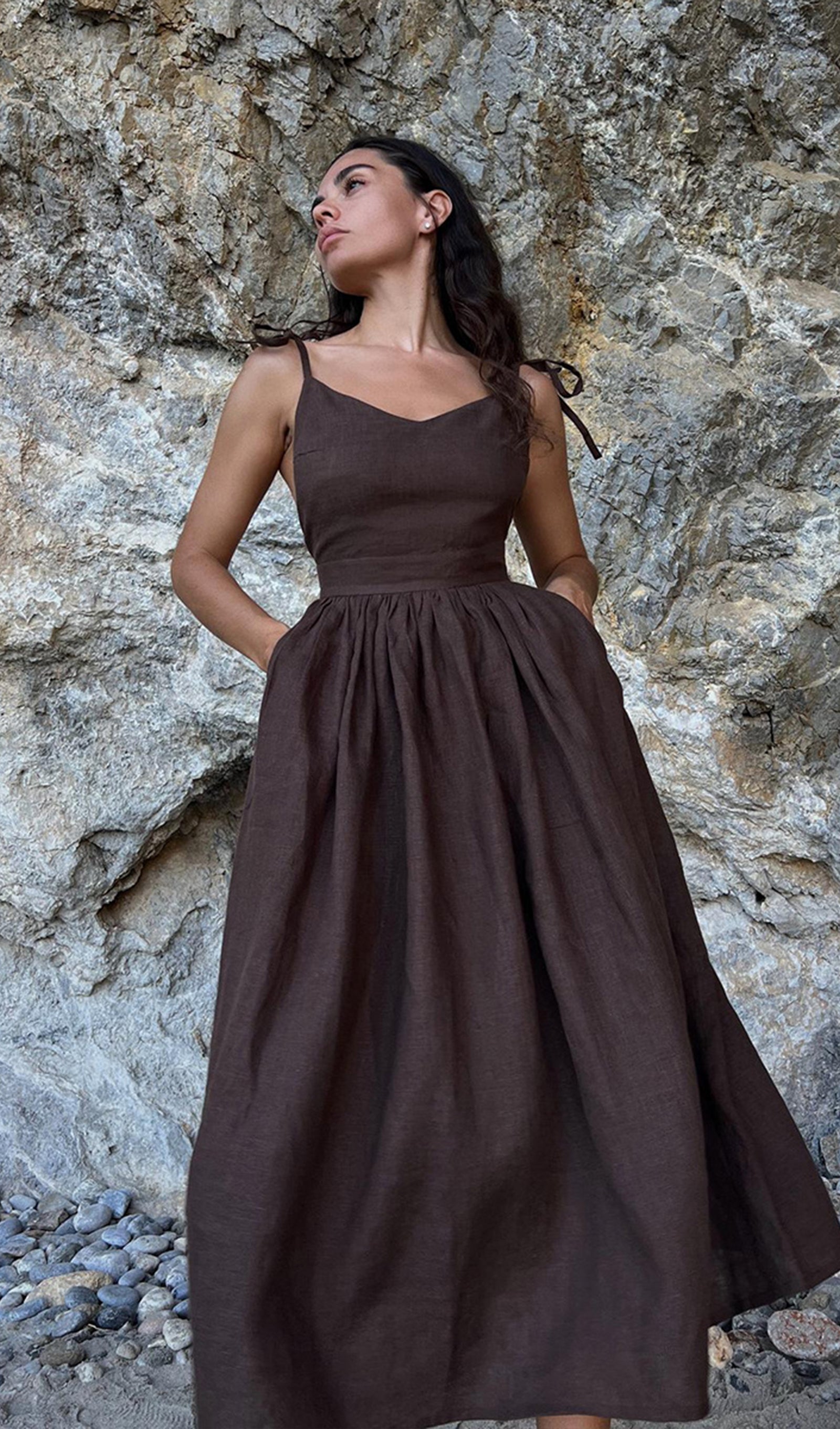 Bella Cotton A-Line Midi Dress