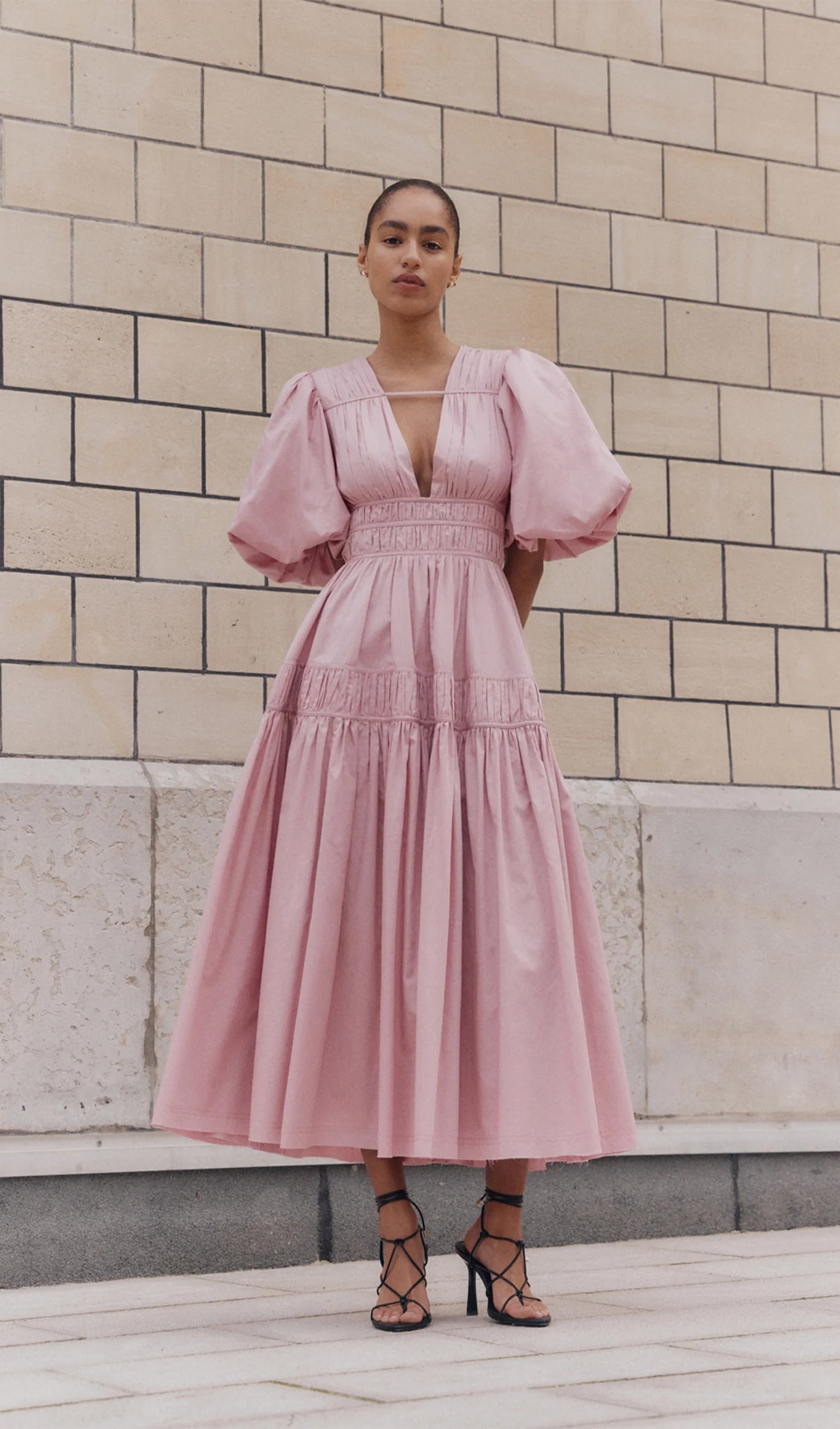 Fallingwater Ruffled Midi Dress