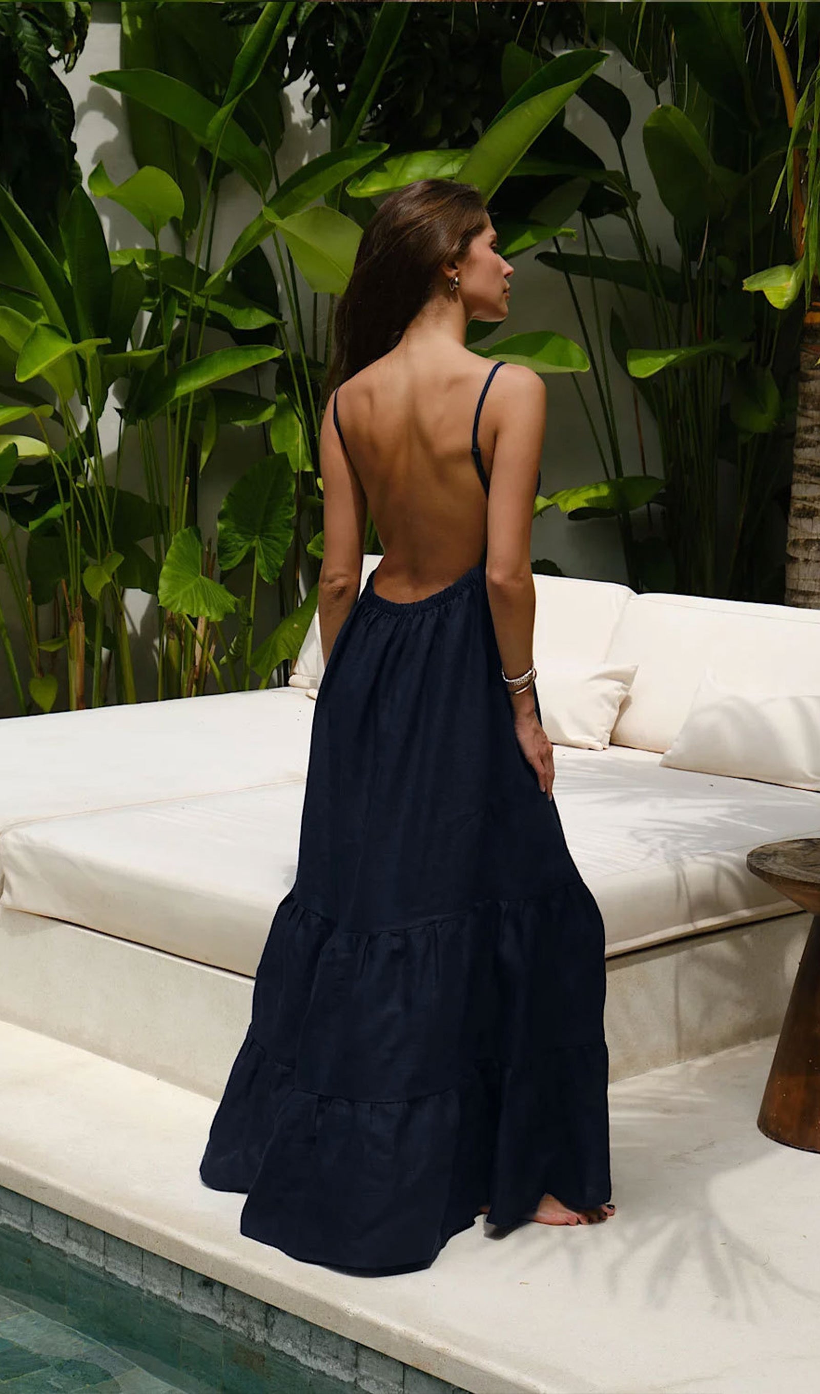 Oralie Uni Maxikleid
