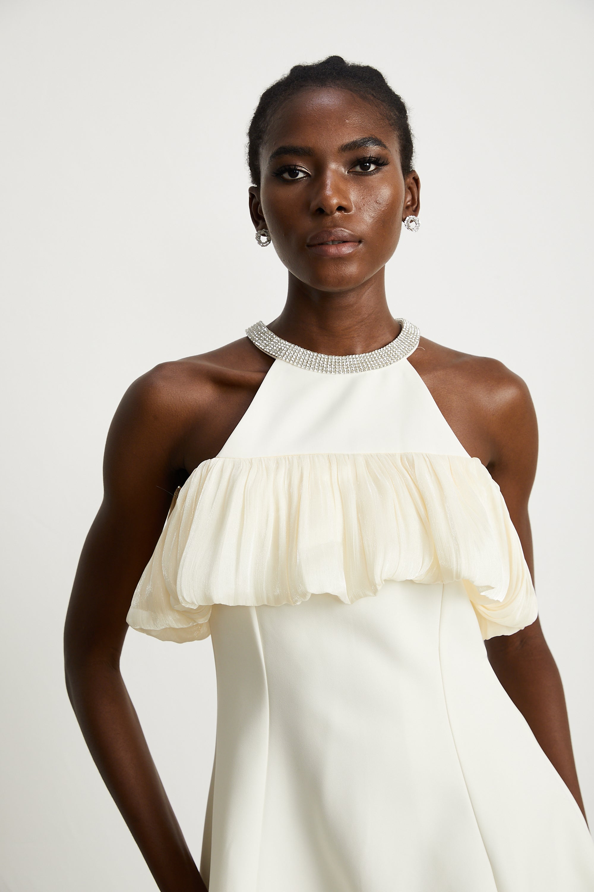 Joséphine Crystal Embellished Sleeveless Mini Dress
