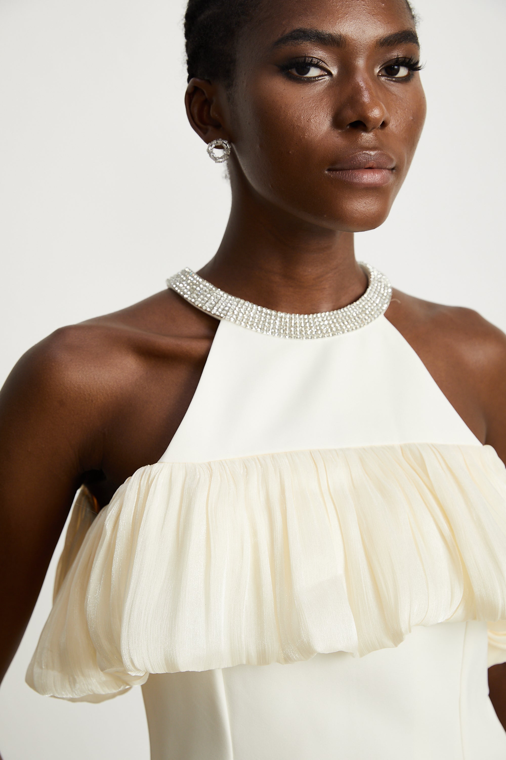 Joséphine Crystal Embellished Sleeveless Mini Dress
