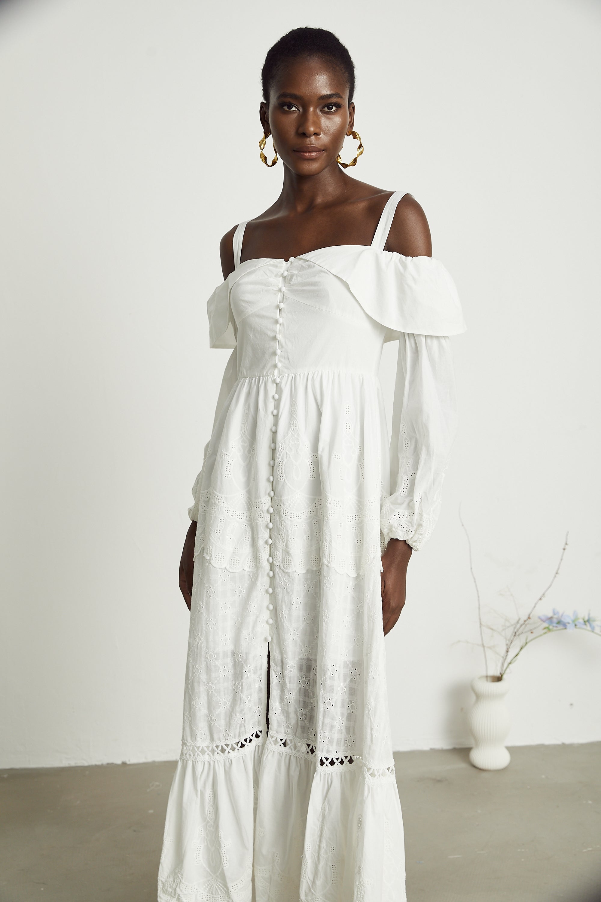 Lisette Spitzen-Midikleid