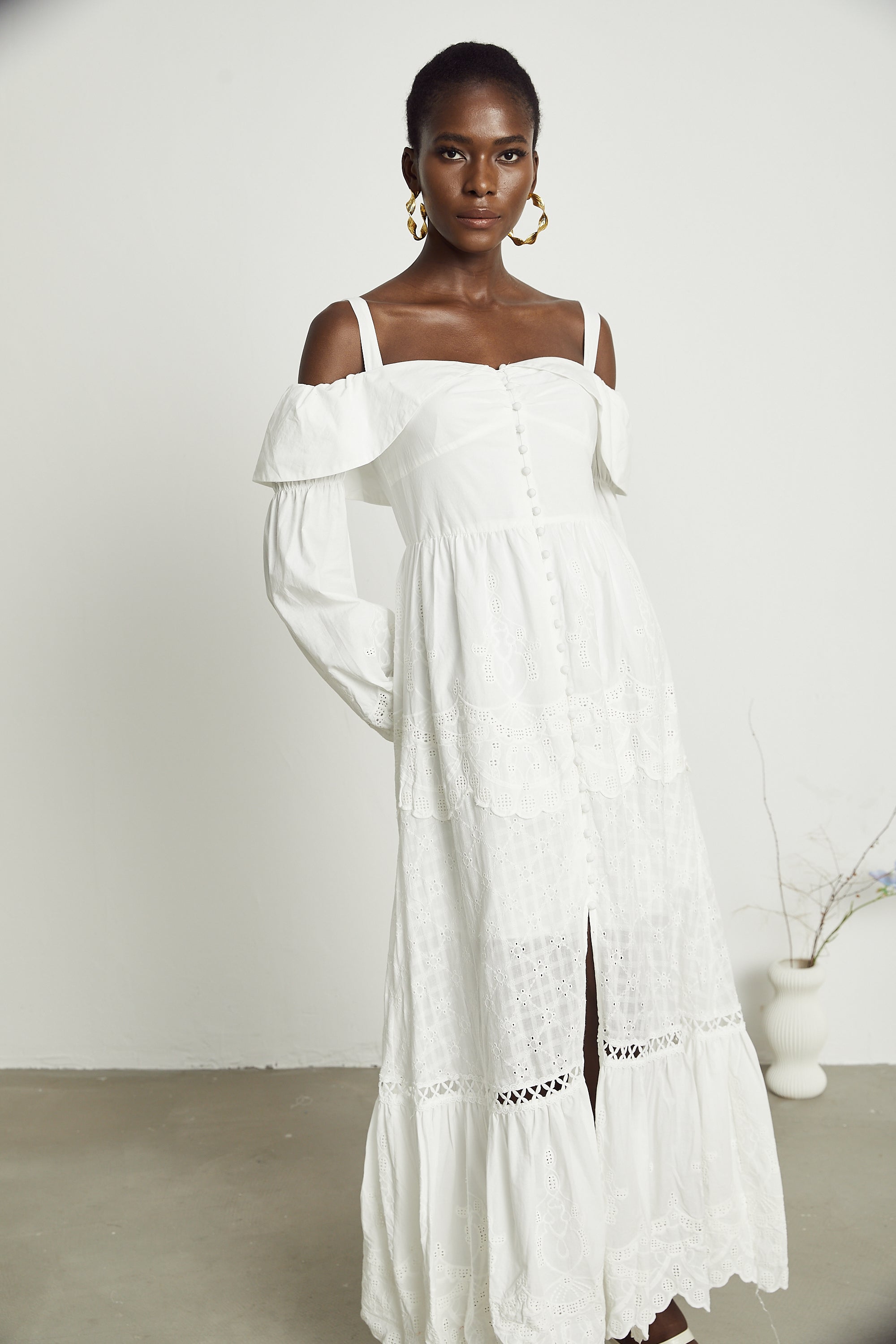 Lisette Spitzen-Midikleid