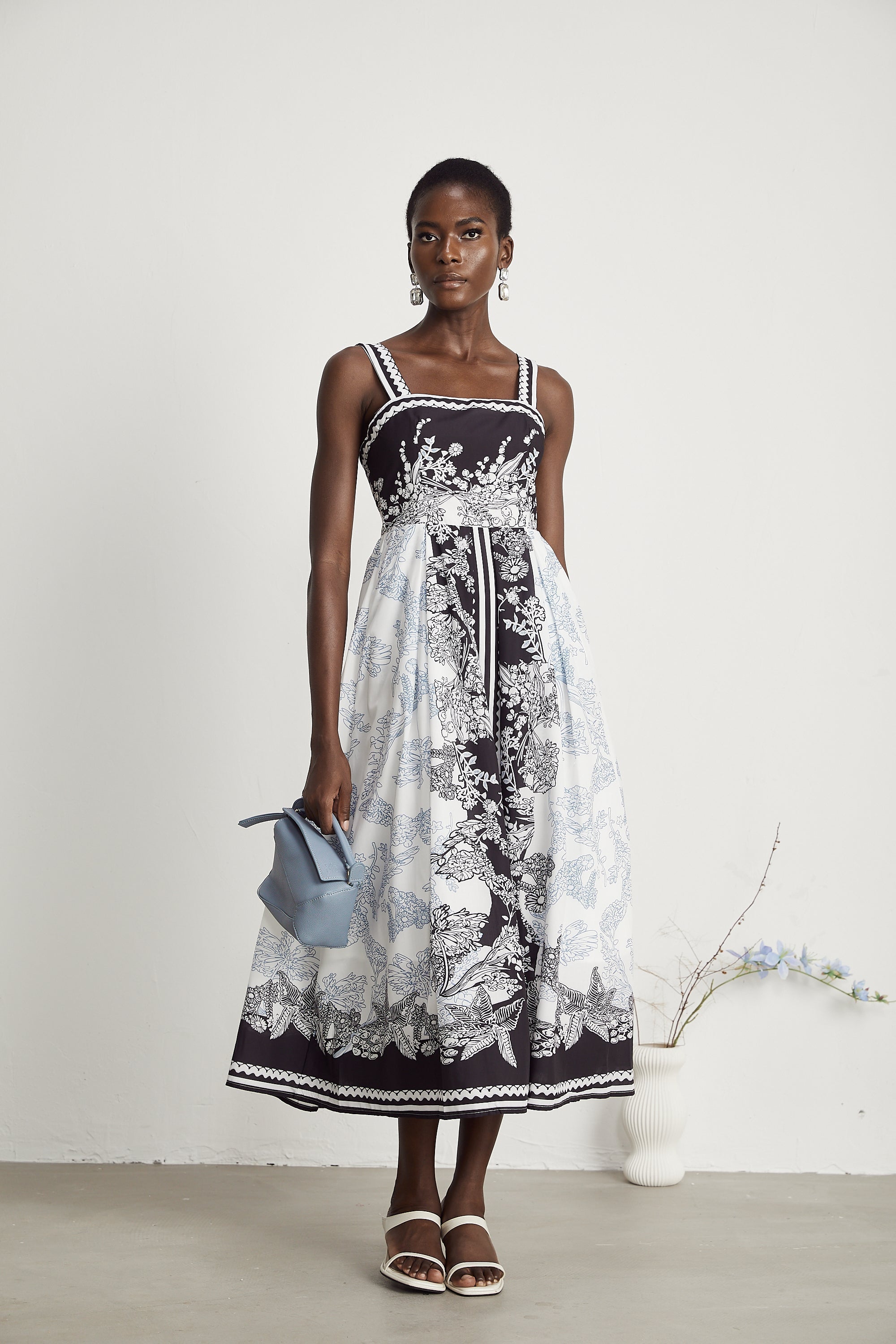 Antibes Midikleid mit Grafikprint