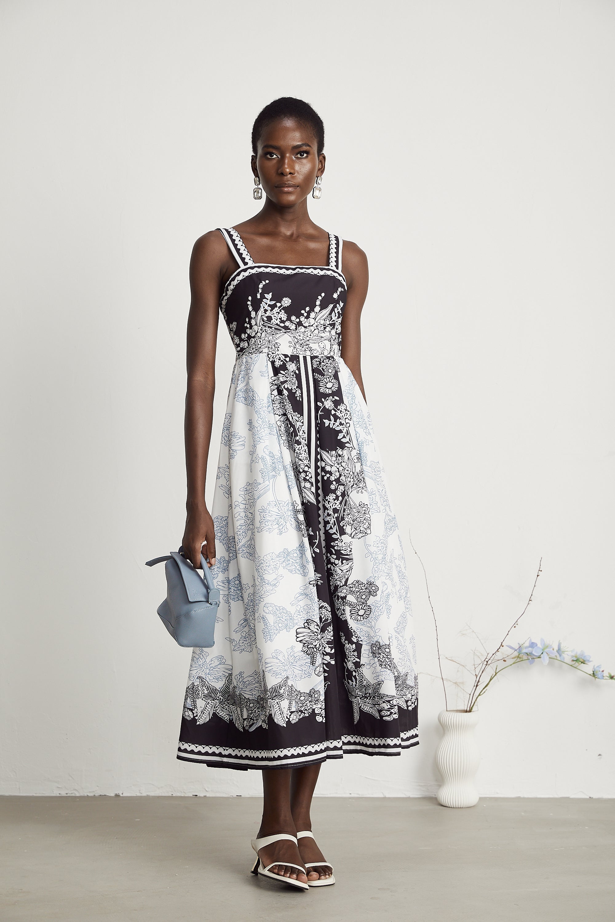 Antibes Midikleid mit Grafikprint