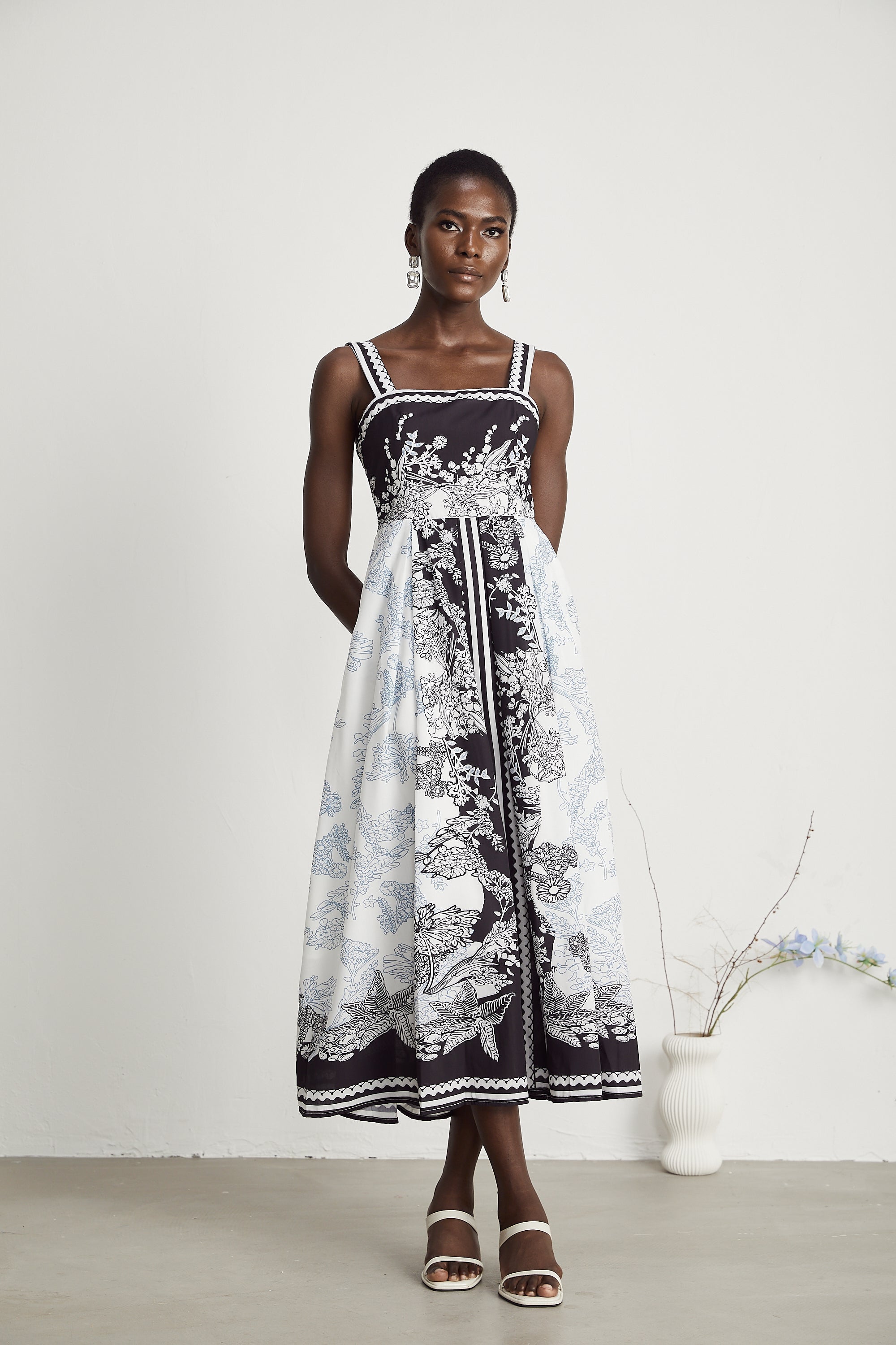 Antibes Midikleid mit Grafikprint