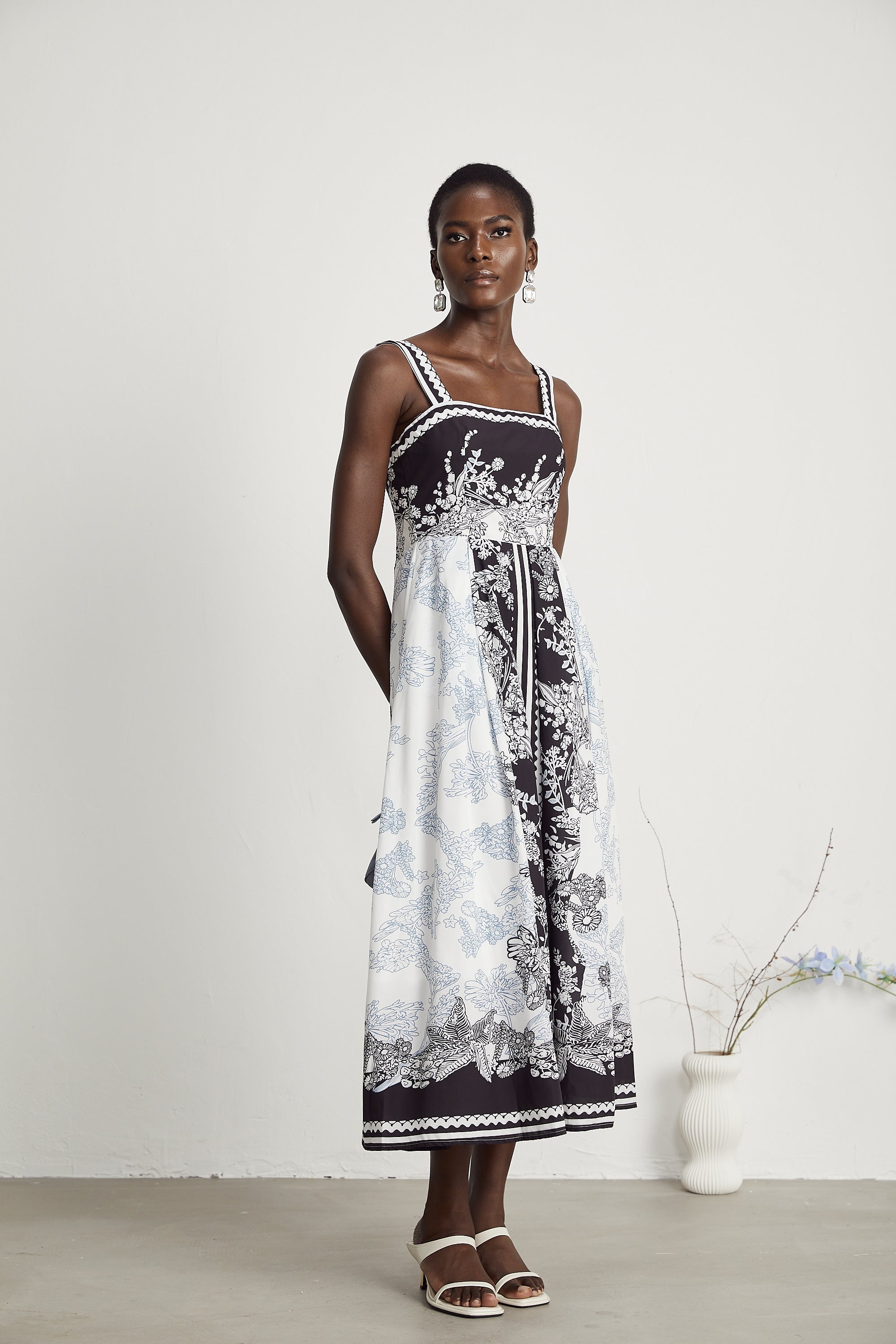 Antibes Midikleid mit Grafikprint