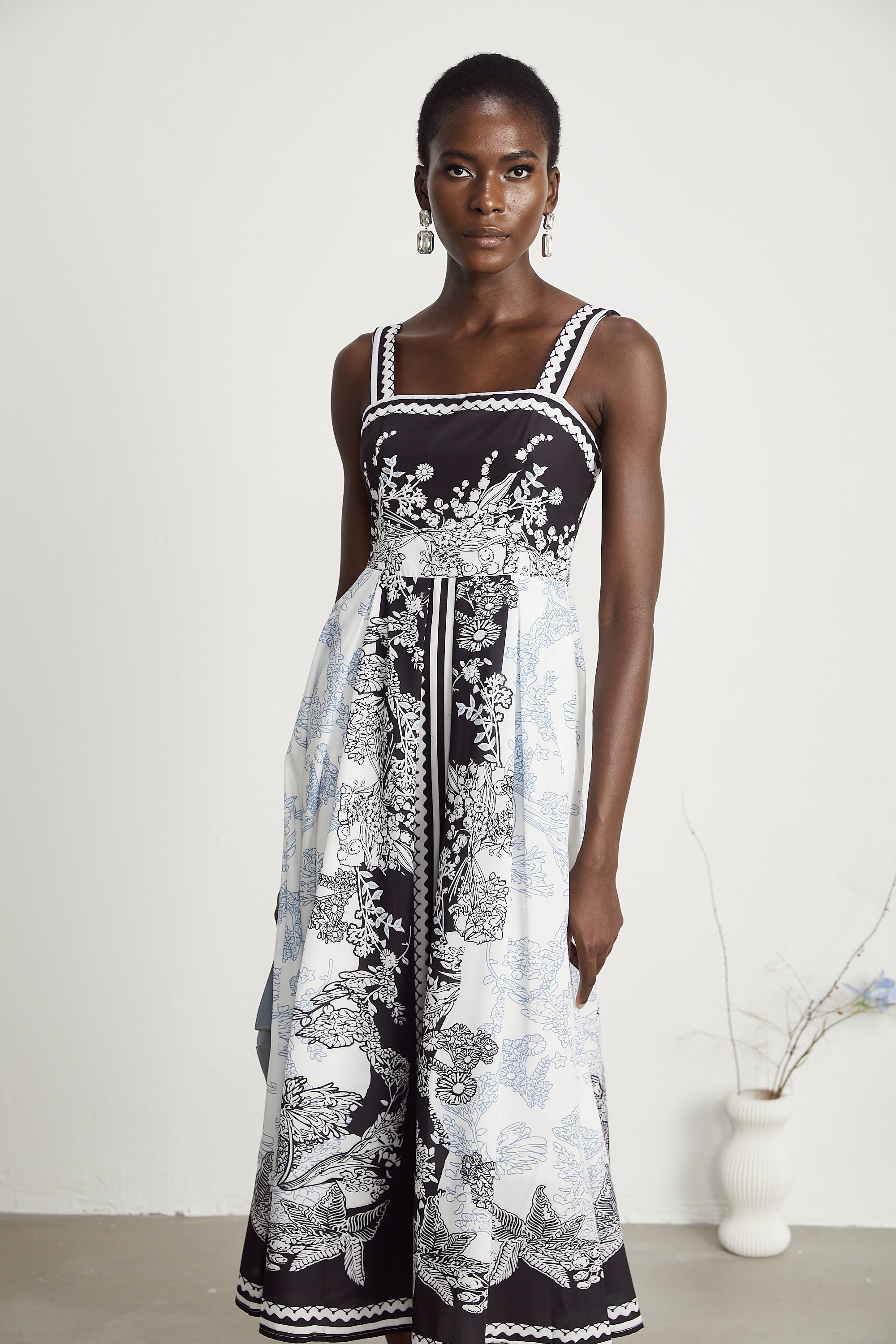 Antibes Midikleid mit Grafikprint