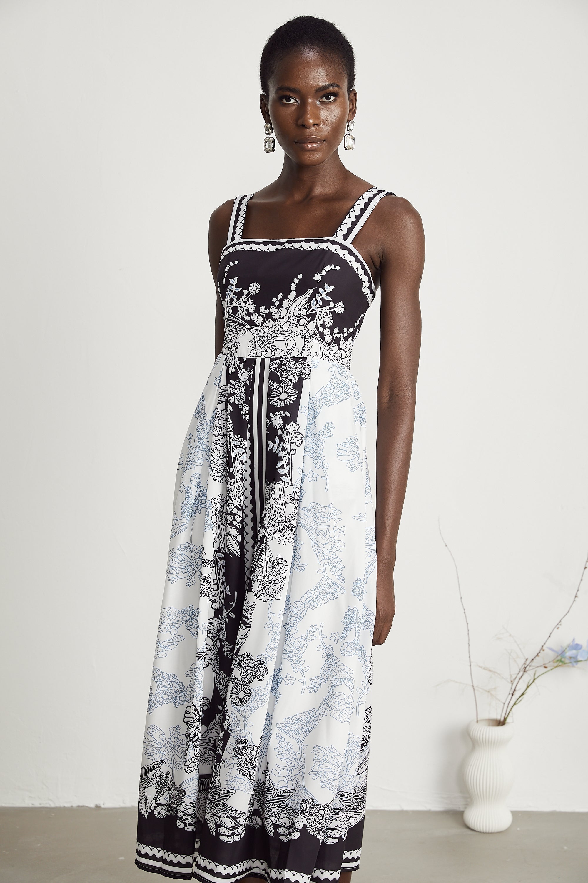 Antibes Midikleid mit Grafikprint