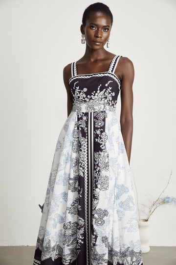 Antibes Midikleid mit Grafikprint