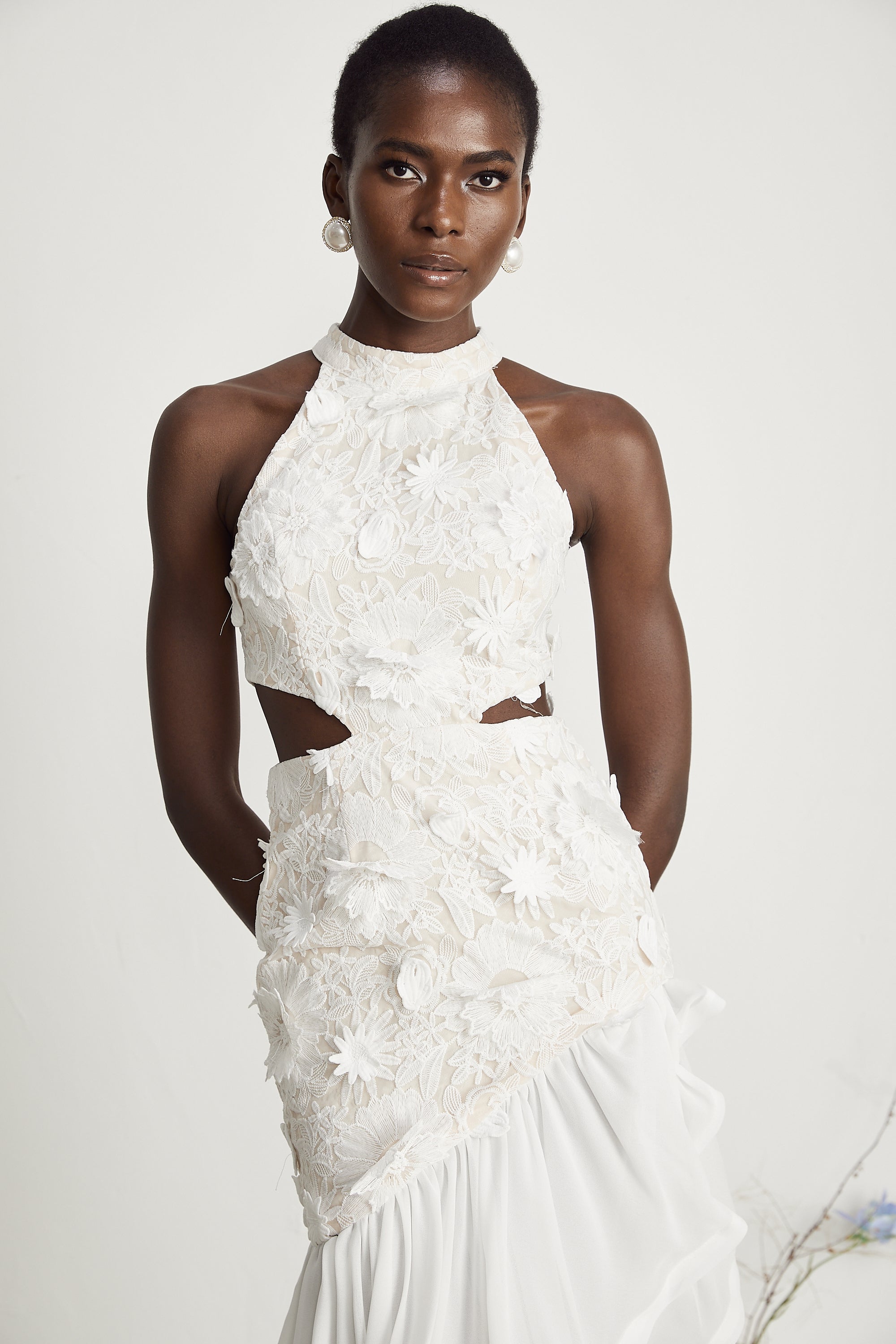 Zoe Floral Asymmetrical Midi Dress