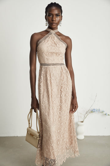 Ela Cut-Out Fitted Midi Dress