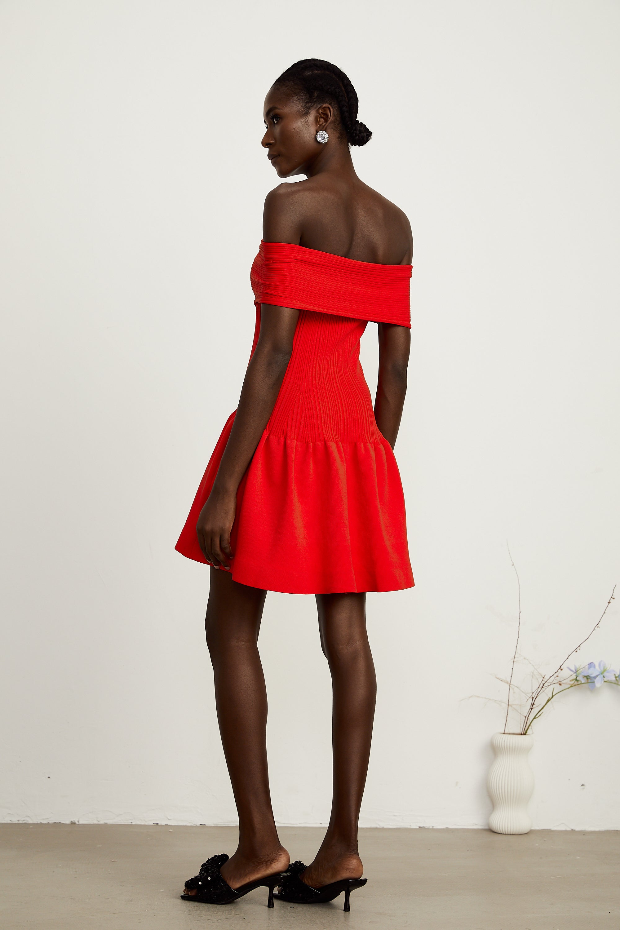 Coralie Strickminikleid mit Schleifendetail