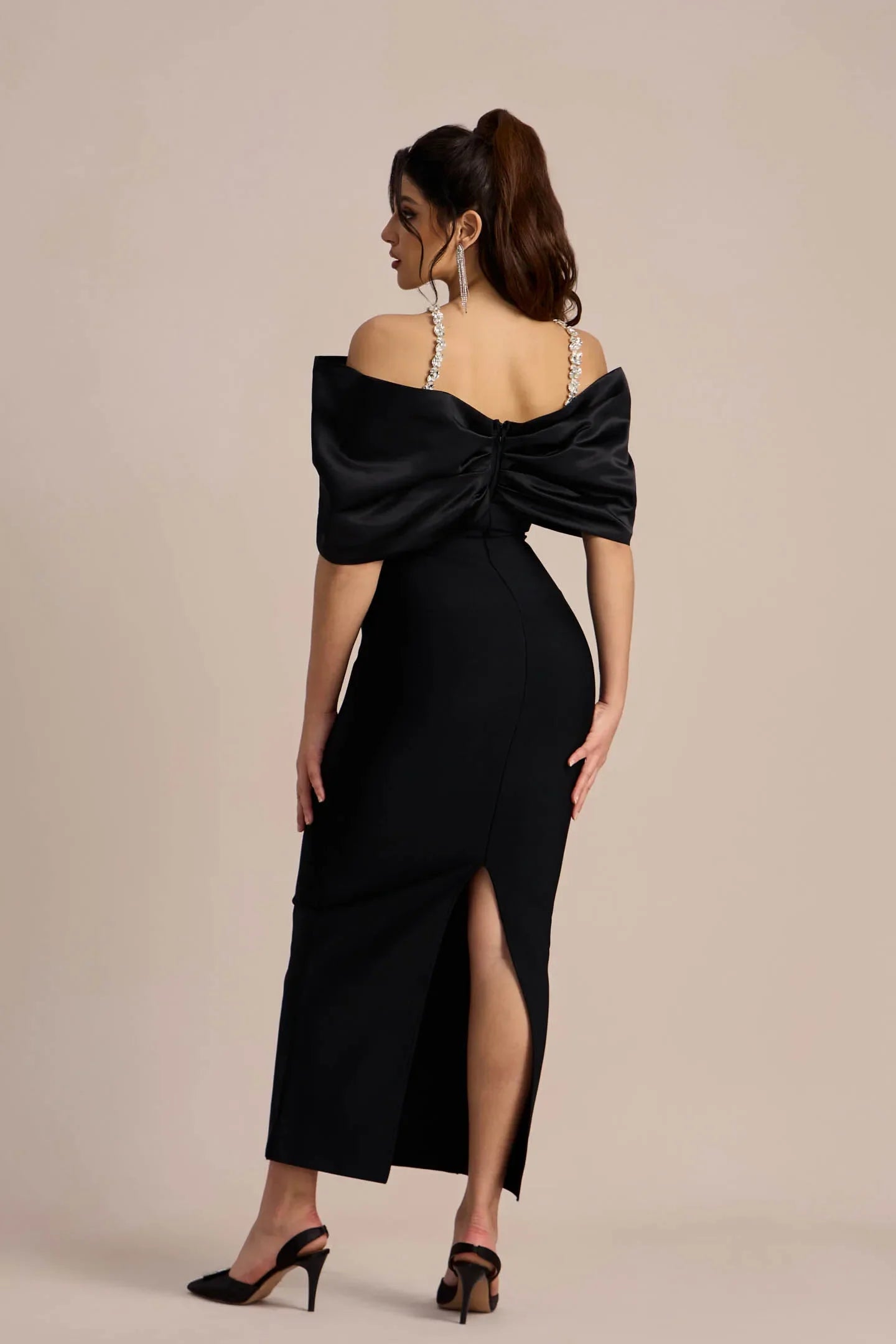 Leonya Off-Shoulder Midi Dress
