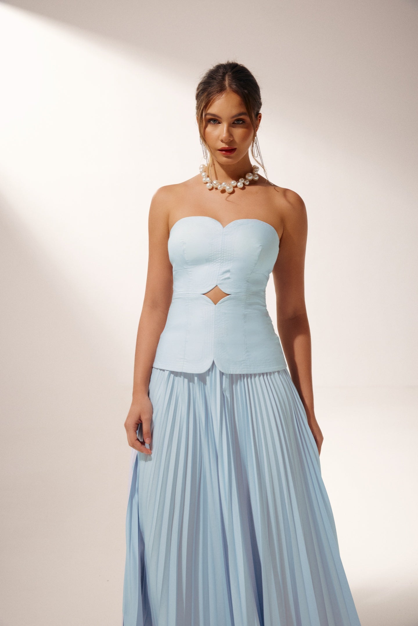 Beatrice Cut-Out Pleated Maxi Set