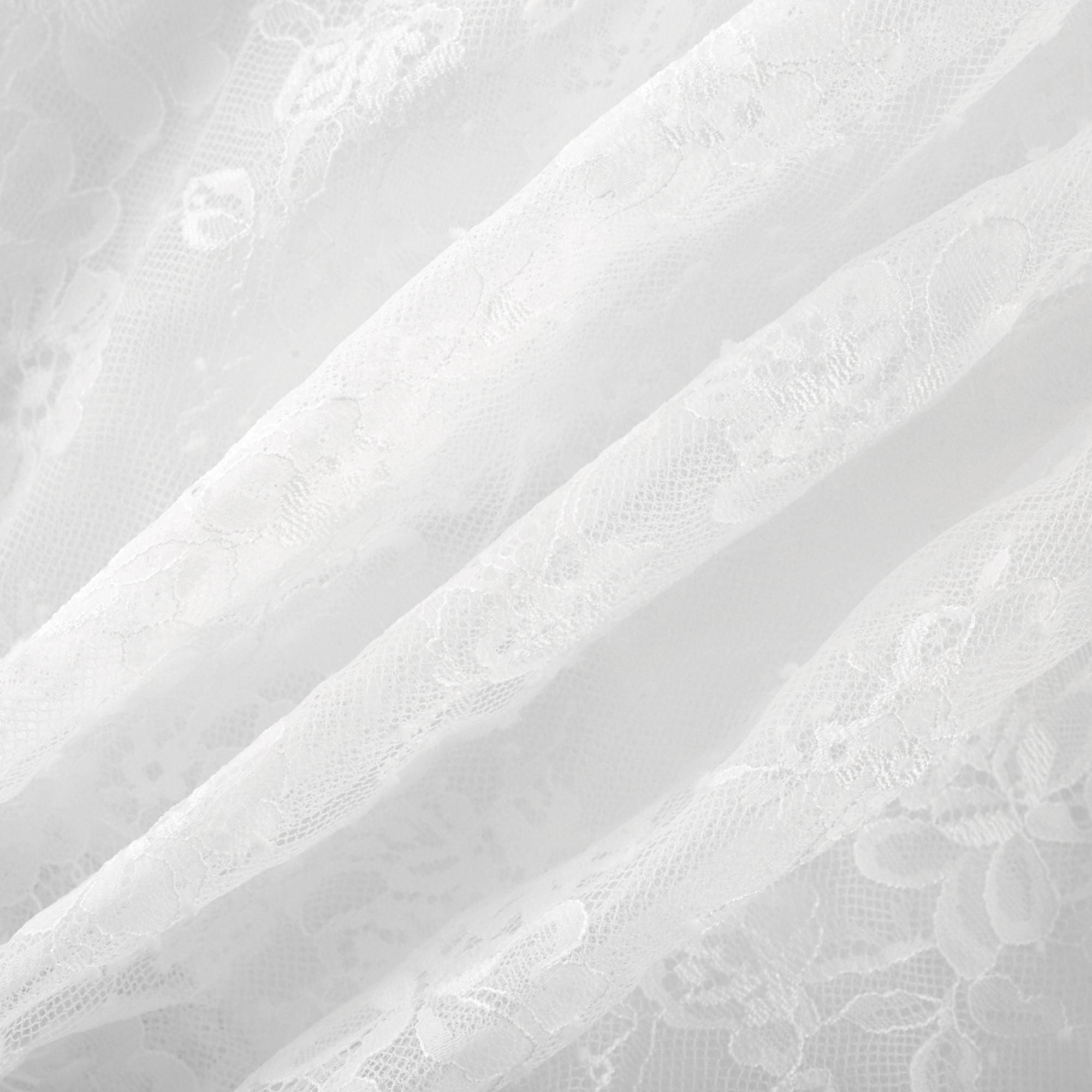 Mehrlagiges Midikleid aus weißer Spitze von Mélisande