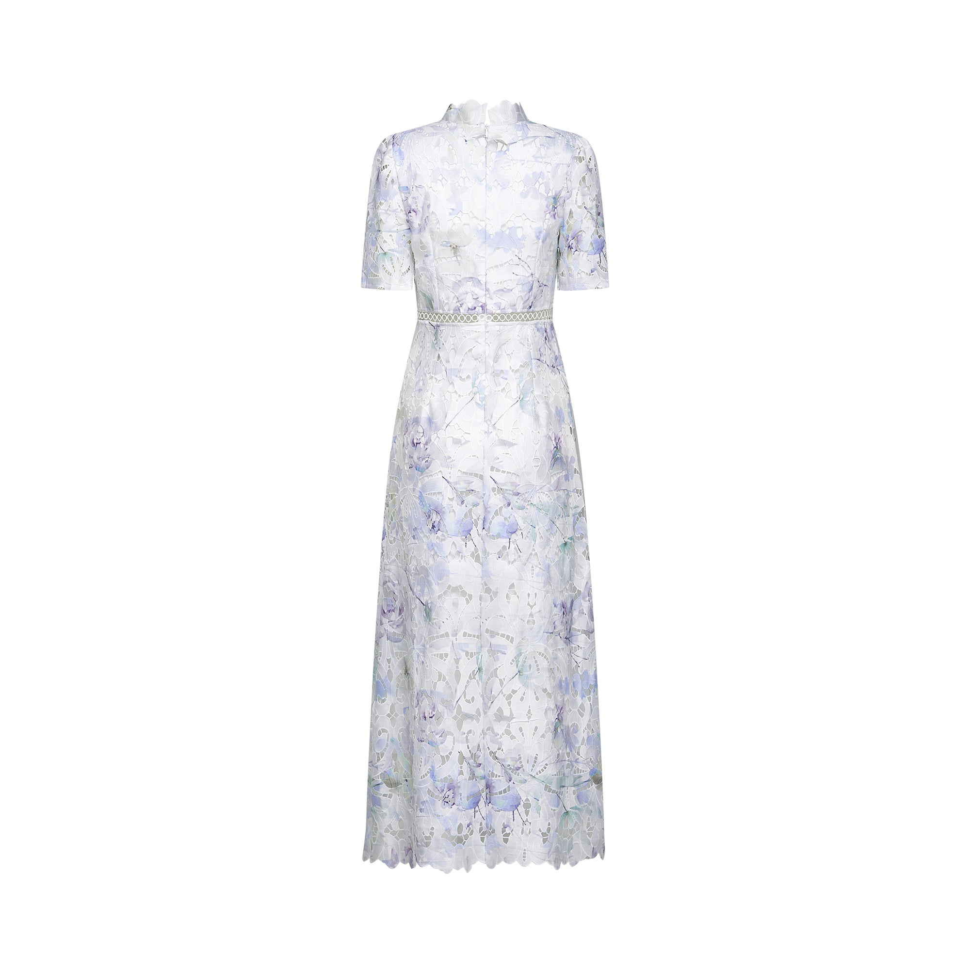 Blanche Lace Cut-Out Midi Dress