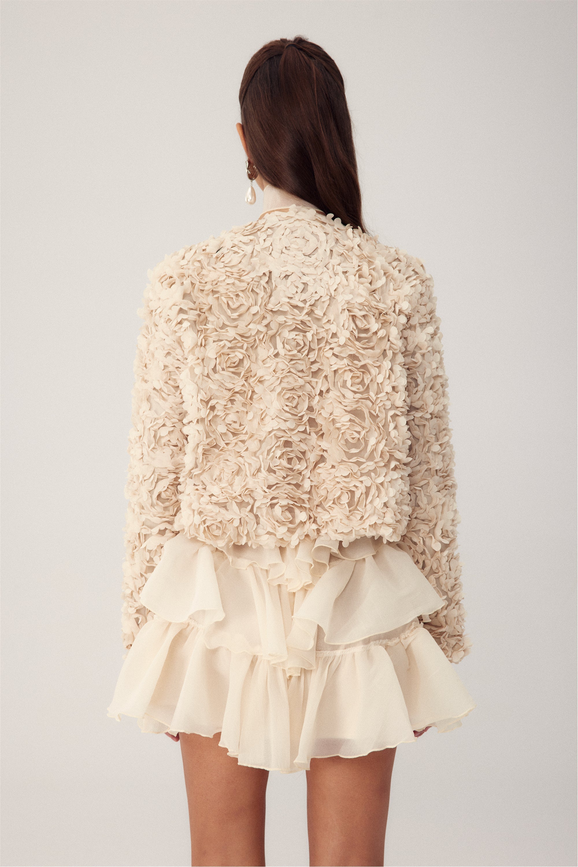 Alice Short Jacket with Floral Applique