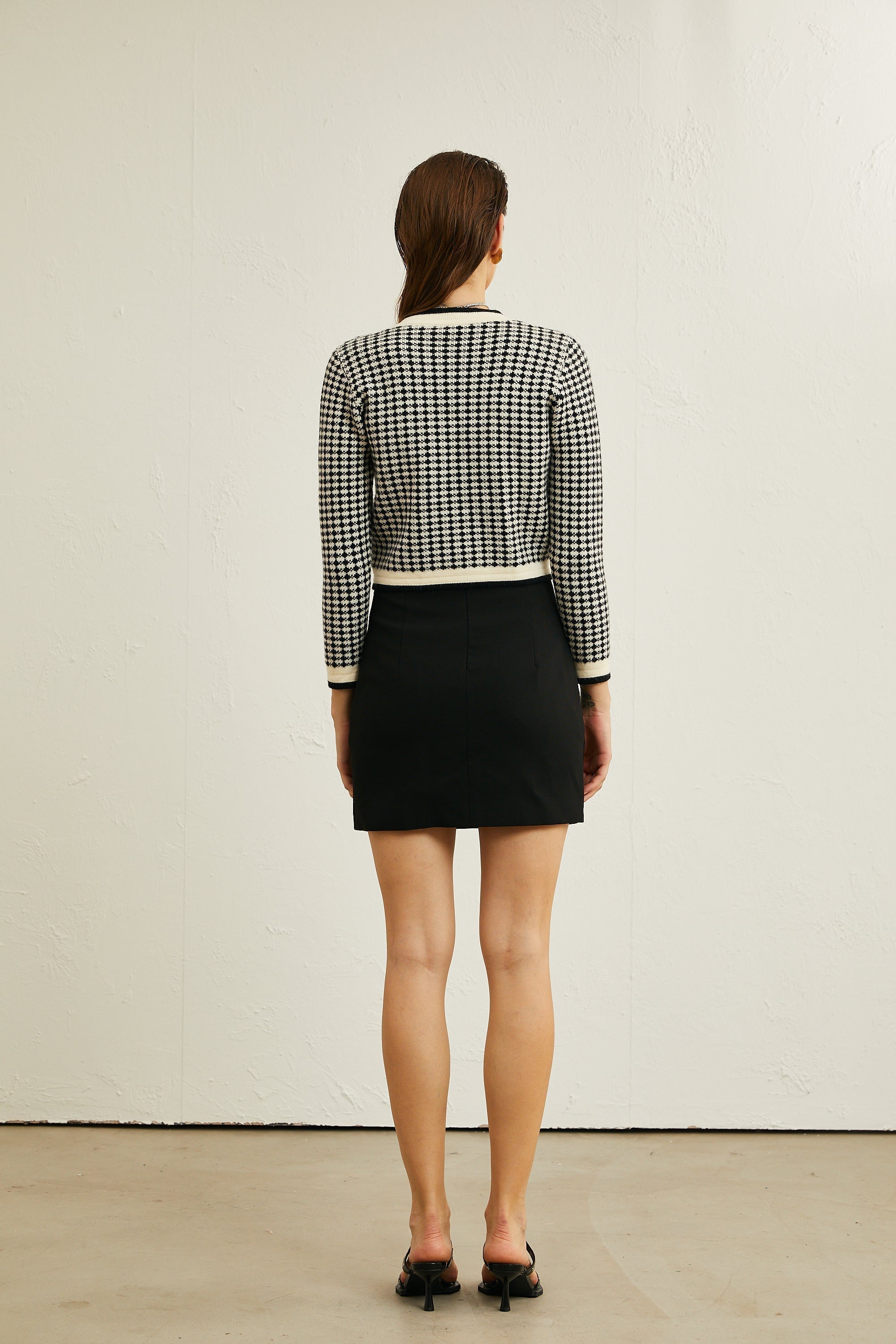 Orlane Plaid Cardigan with Bow