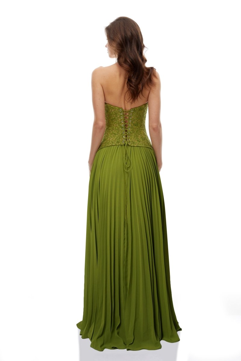 Emerald Korse Maxi Elbise