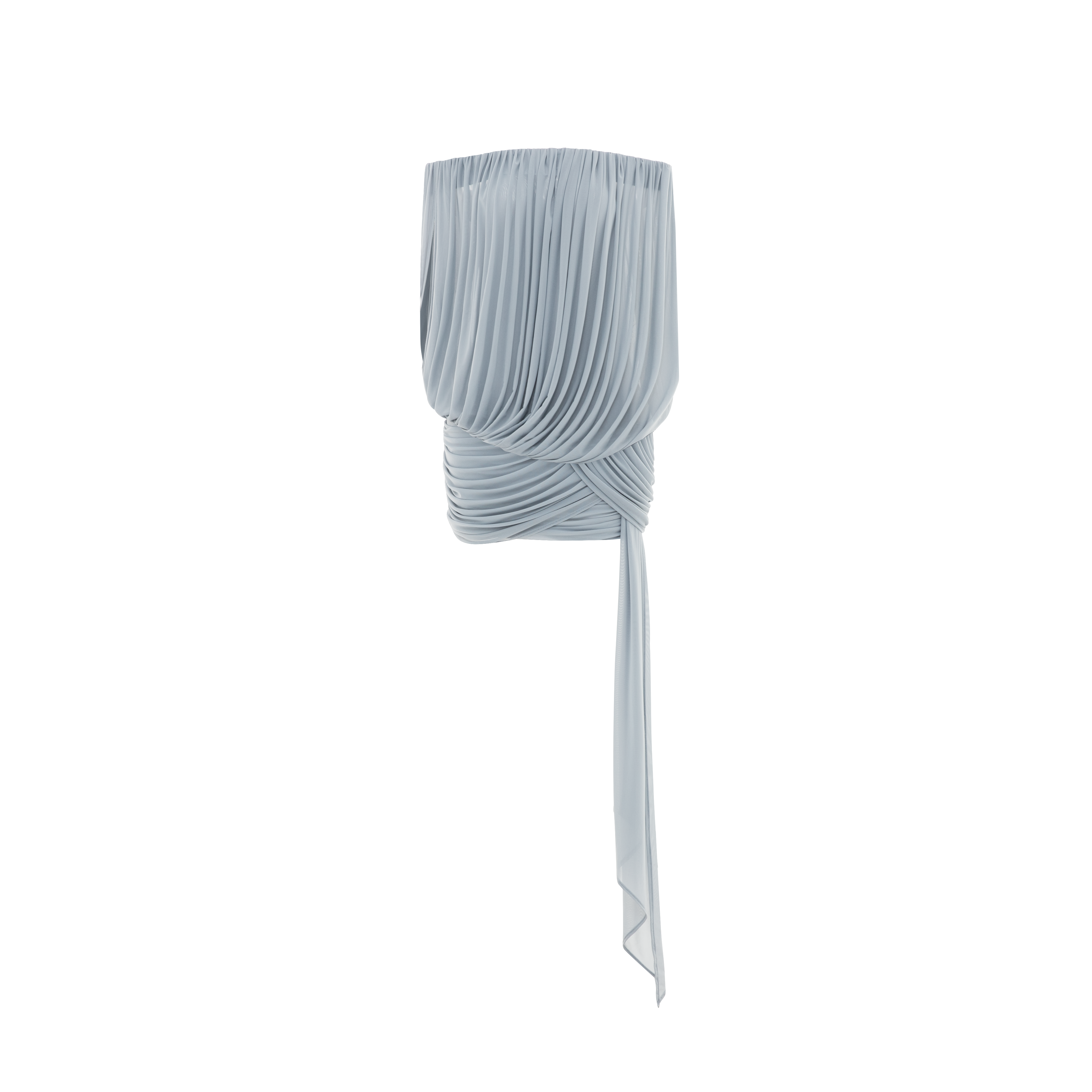 Anemone Mini Elbise-Mavi