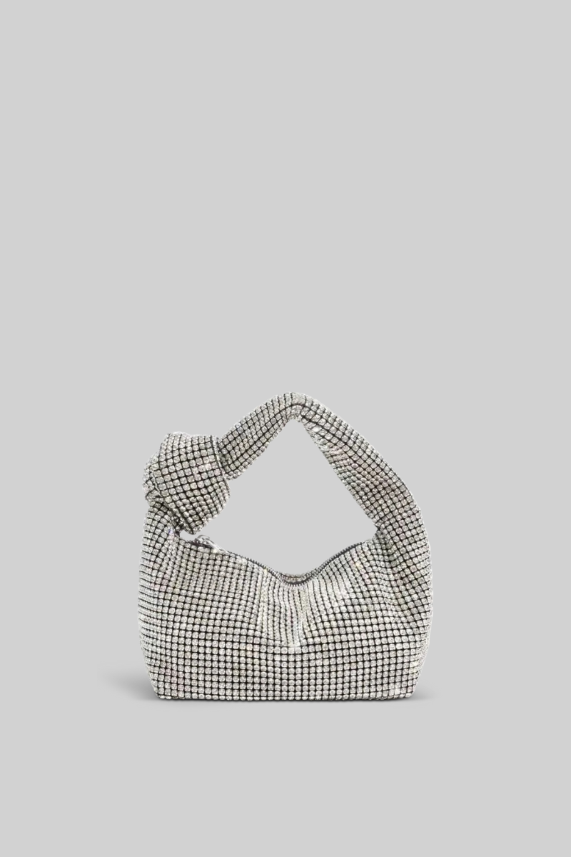 Prächtige Metallic-Tragetasche – Silber
