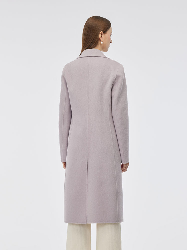 Double-Sided Back Slit Women's Coat 