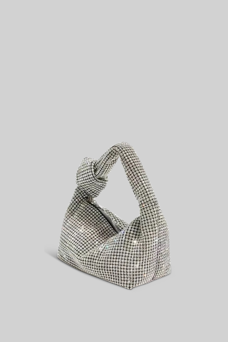 Prächtige Metallic-Tragetasche – Silber