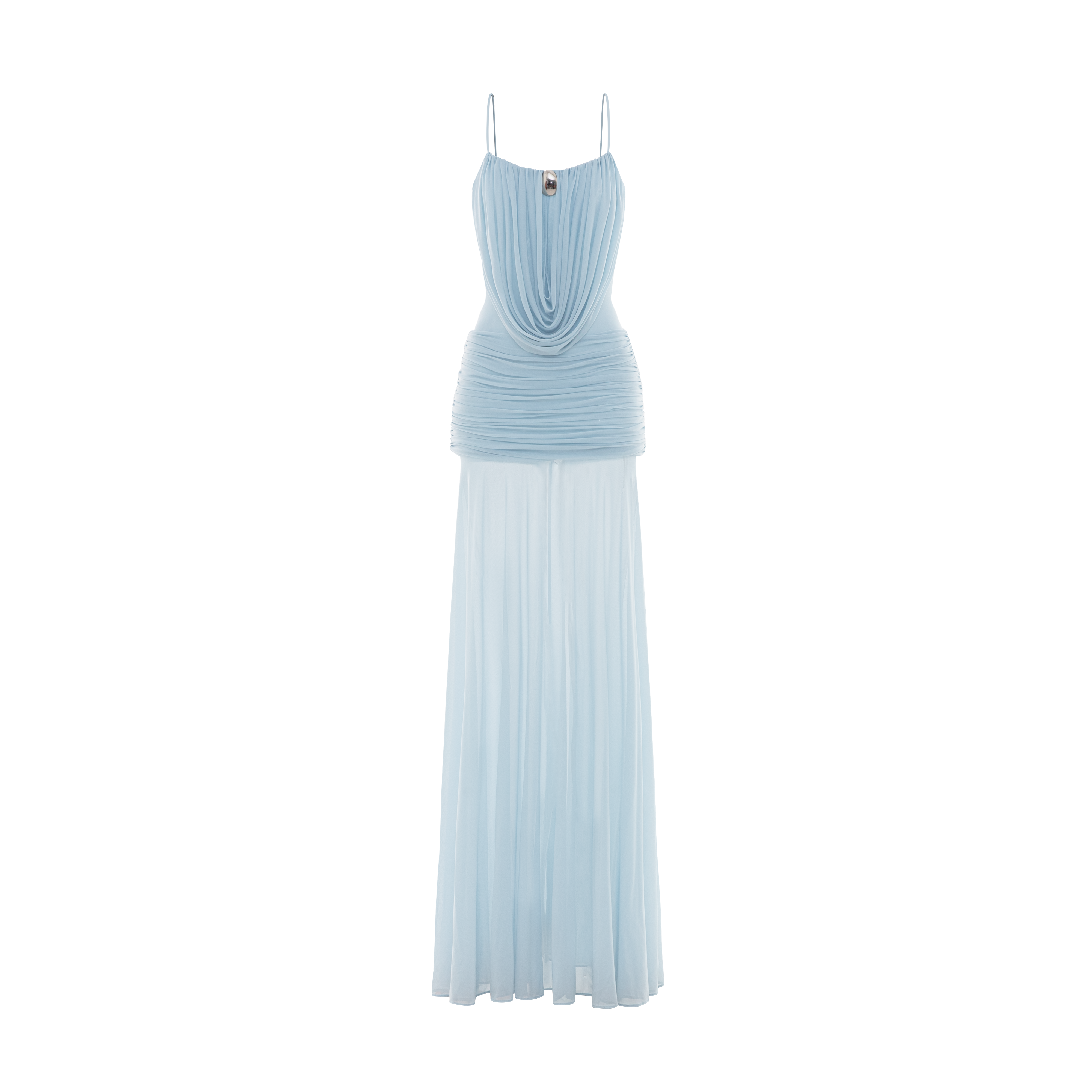 Marigold Maxi Elbise-Mavi