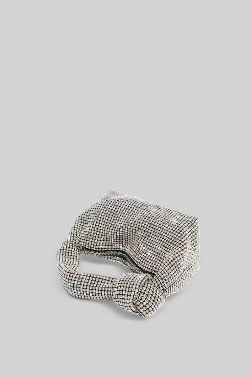 Prächtige Metallic-Tragetasche – Silber