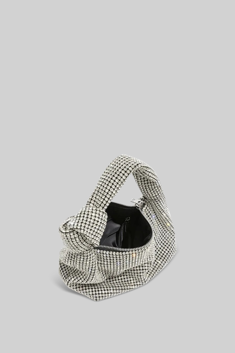 Prächtige Metallic-Tragetasche – Silber