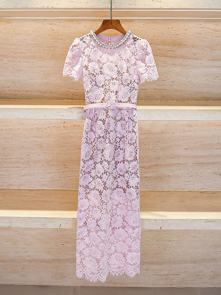 Rosalie Midi Dantel Elbise