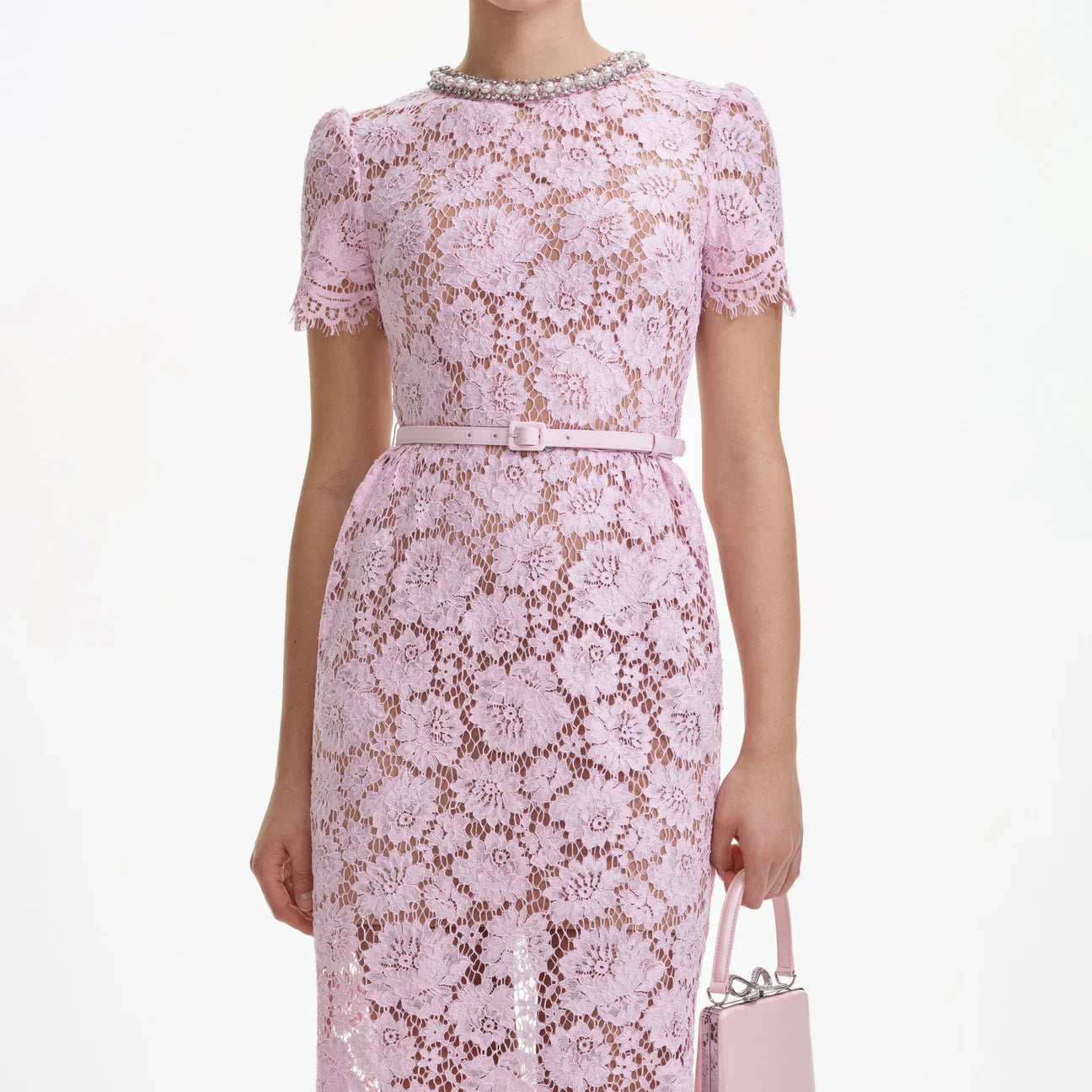 Rosalie Midi Dantel Elbise