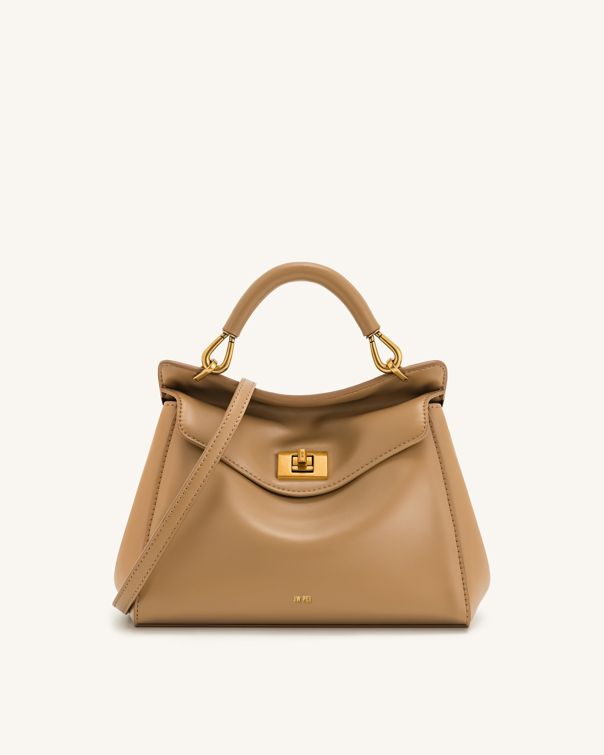 Lucia Classic Henkeltasche – Braun (Veganes Leder)