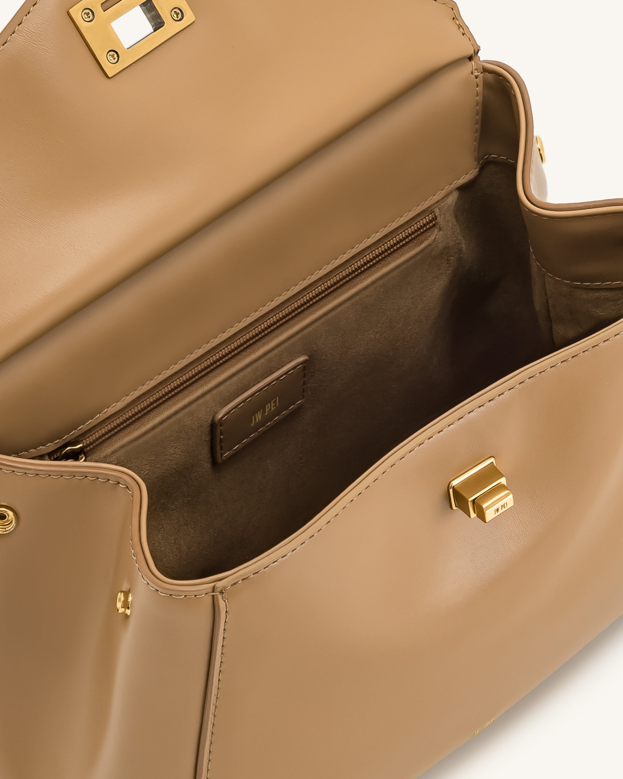 Lucia Classic Henkeltasche – Braun (Veganes Leder)