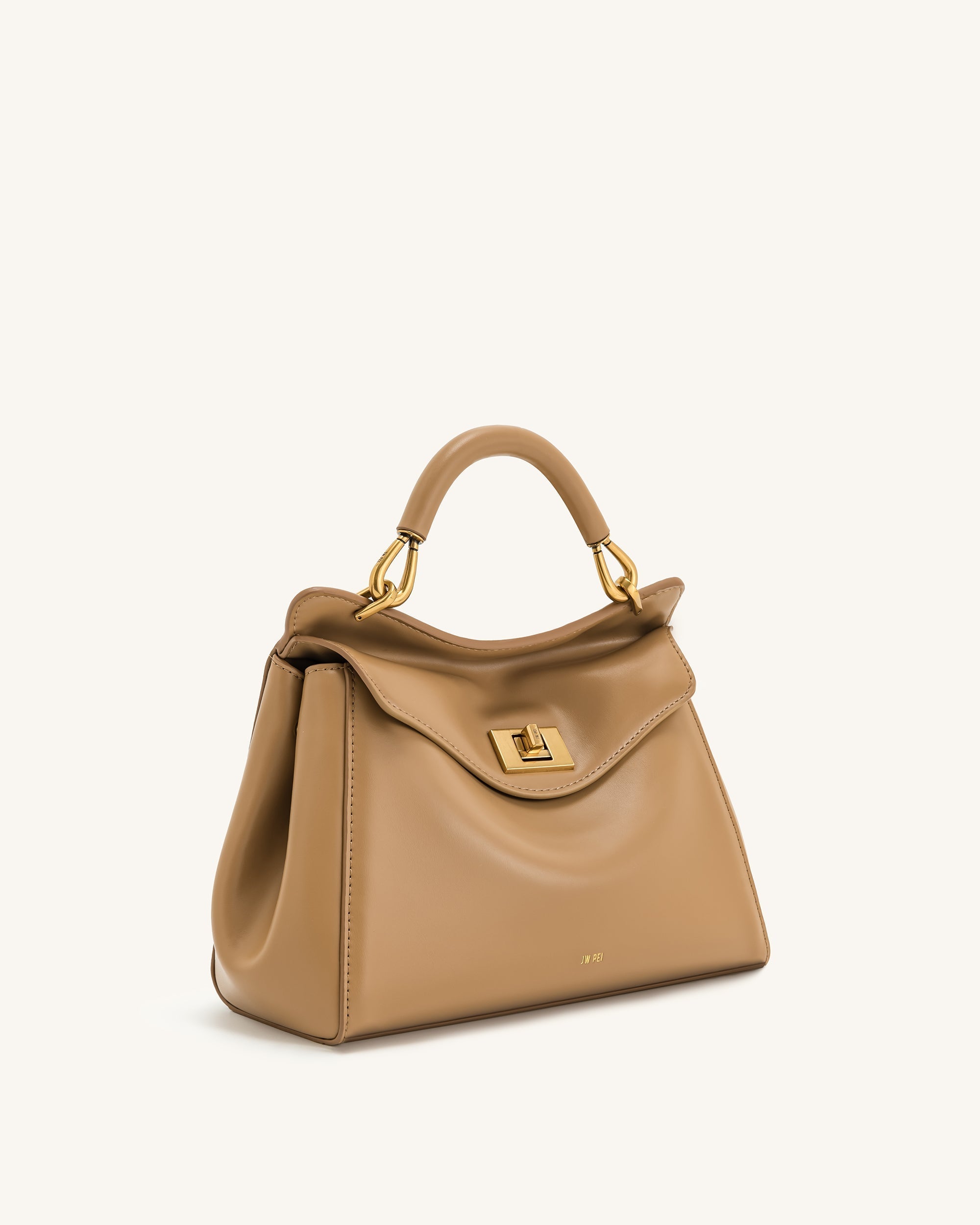 Lucia Classic Henkeltasche – Braun (Veganes Leder)