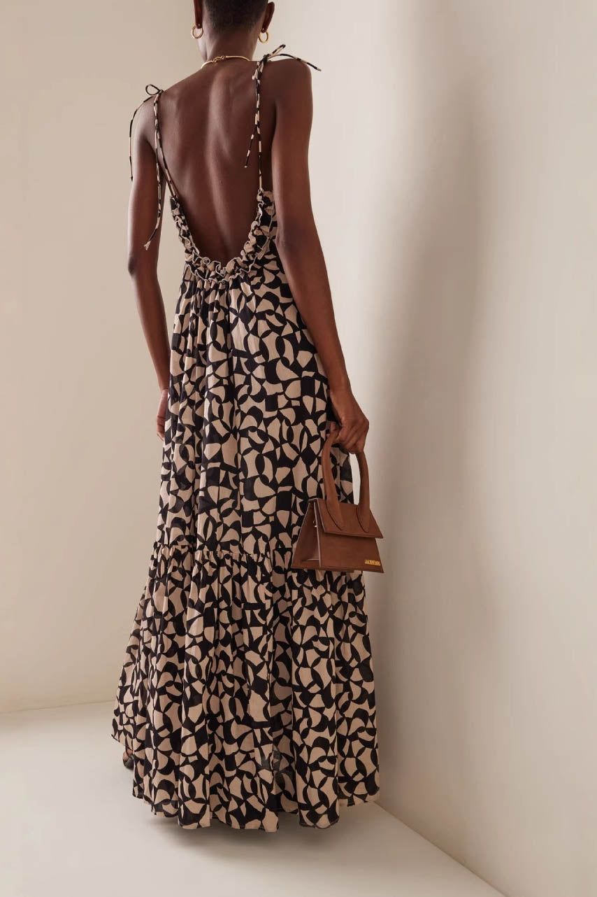 Monokrom Reverie-Maxi Elbise