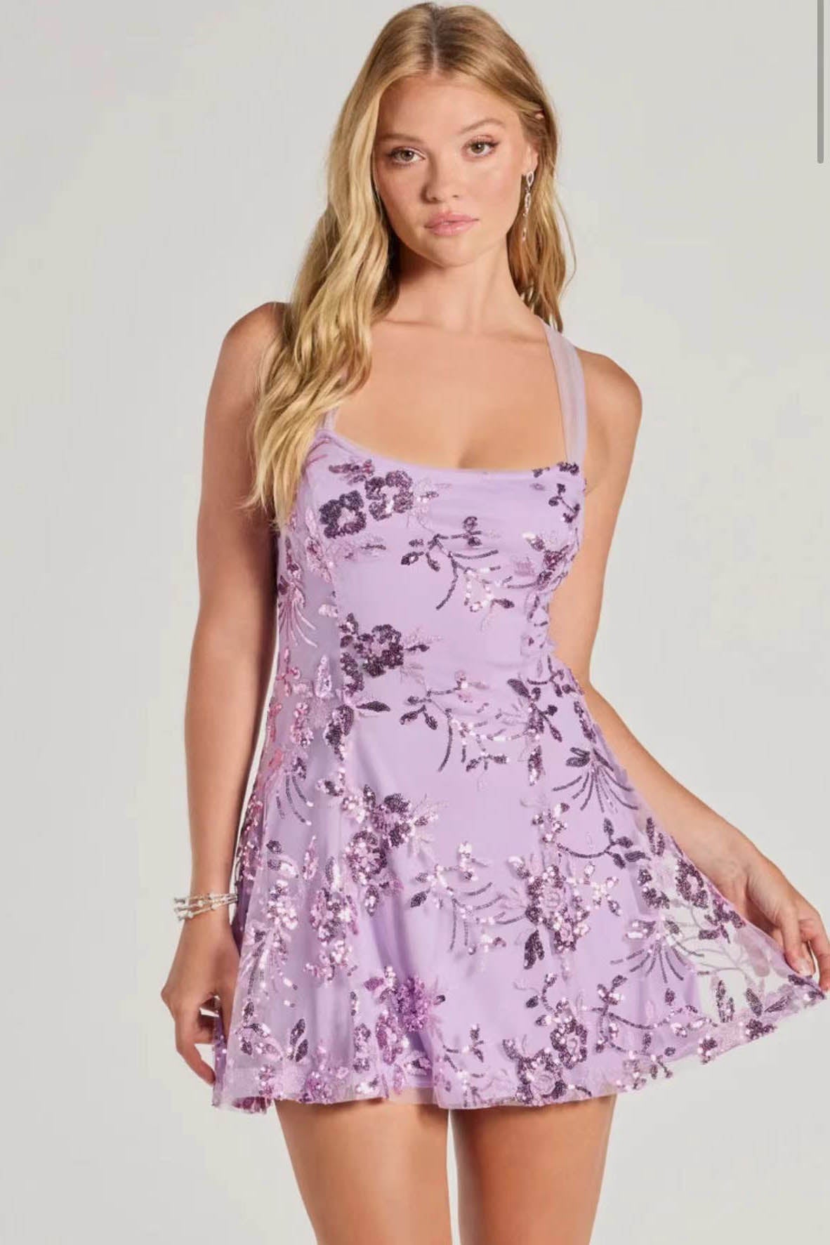 Glam Night Payetli Mini Elbise