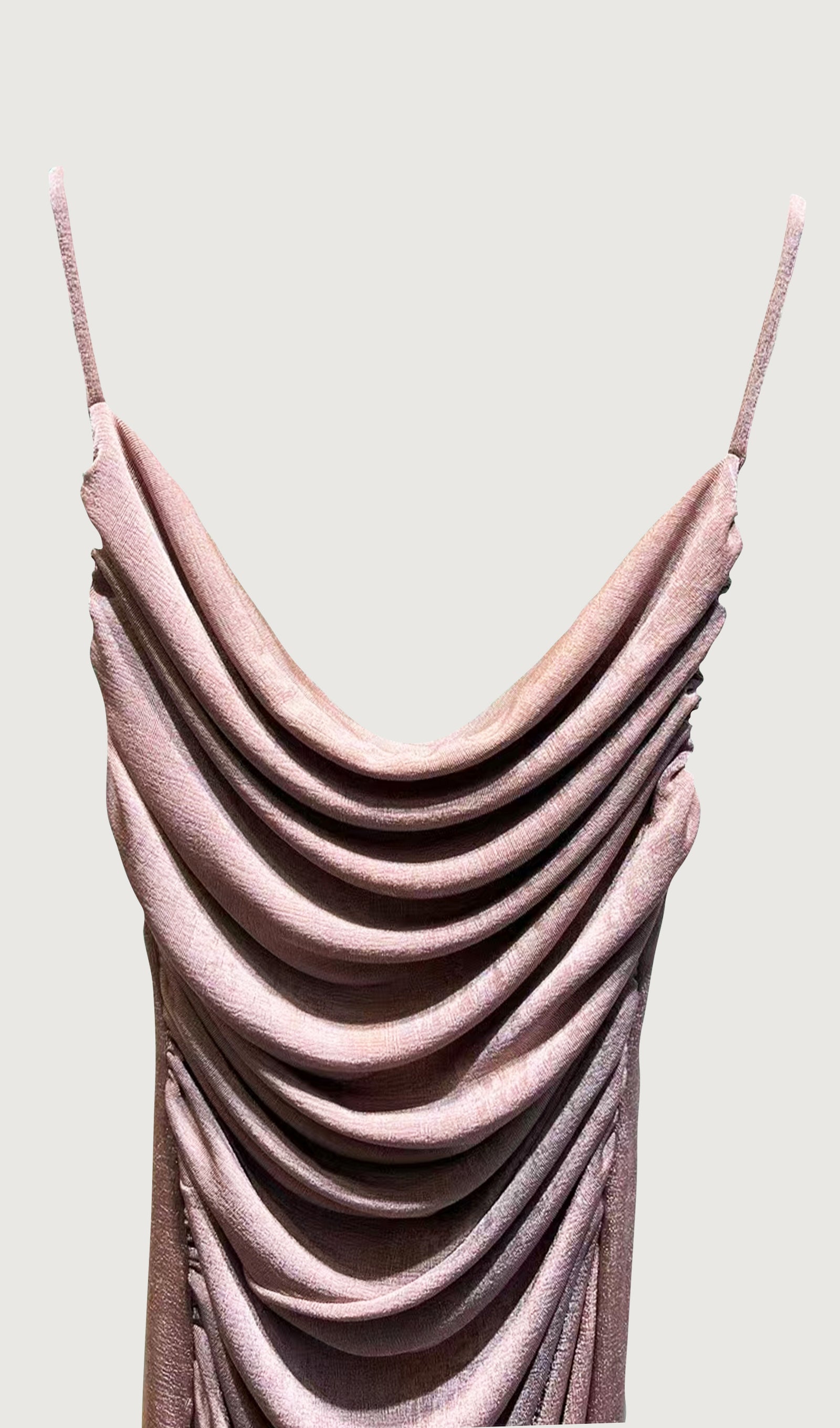 Ruched Flowy Maxi Dress 