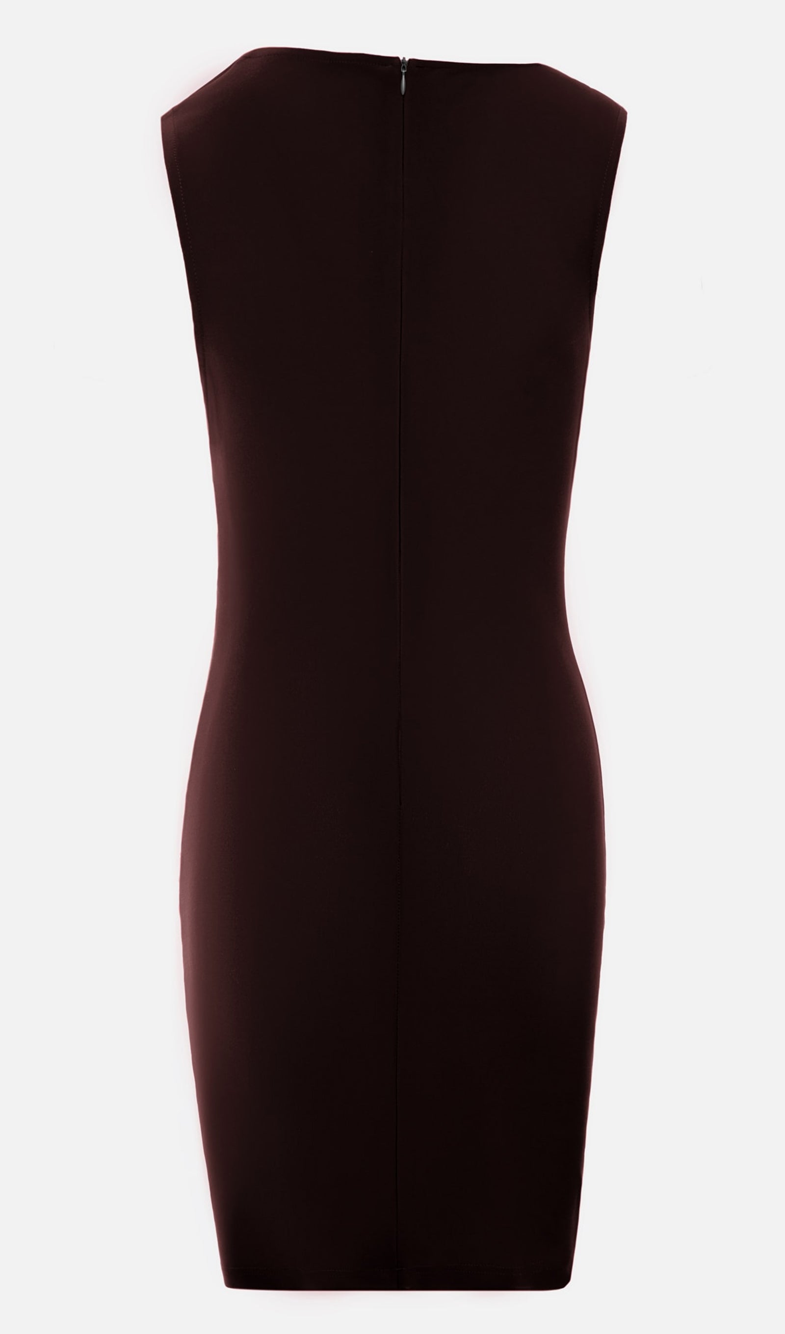 Minikleid mit asymmetrischer Schulterpartie und breitem Band 