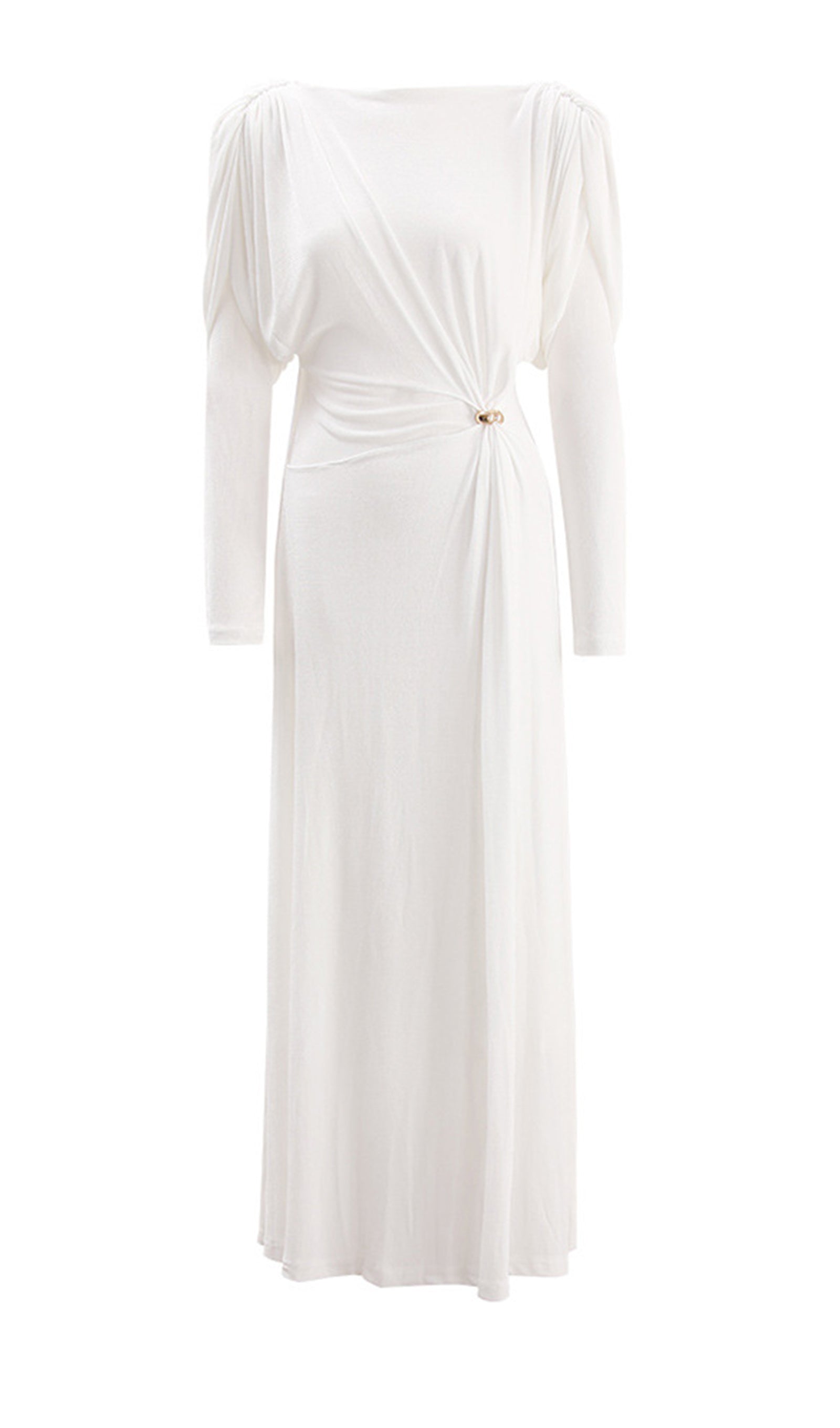 Maxikleid mit metallischen Verzierungen 
