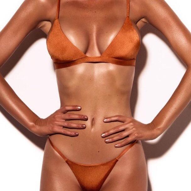 Çok Renkli Seksi Bölünmüş Brazilian Bikini