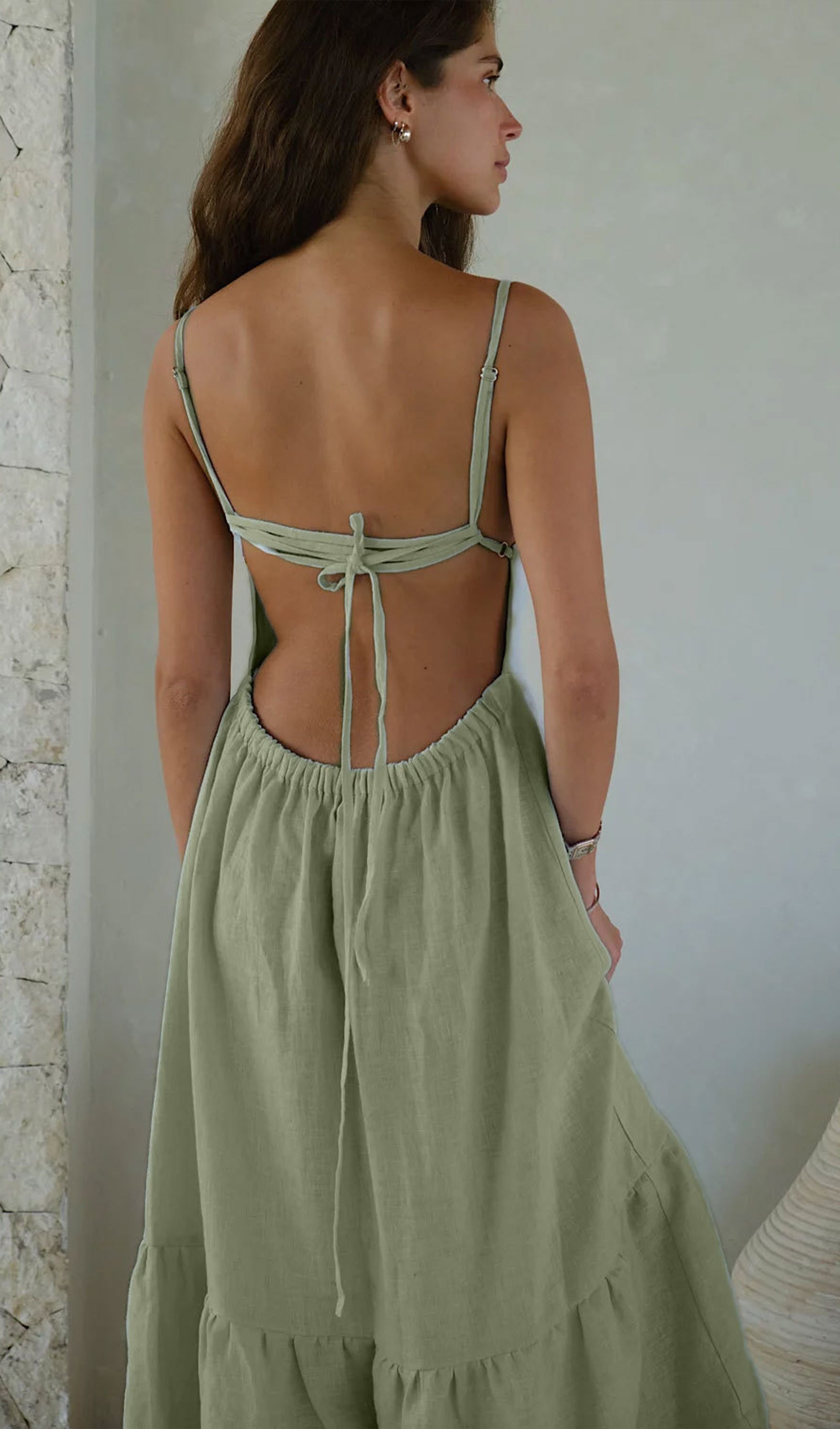 Oralie Uni Maxikleid