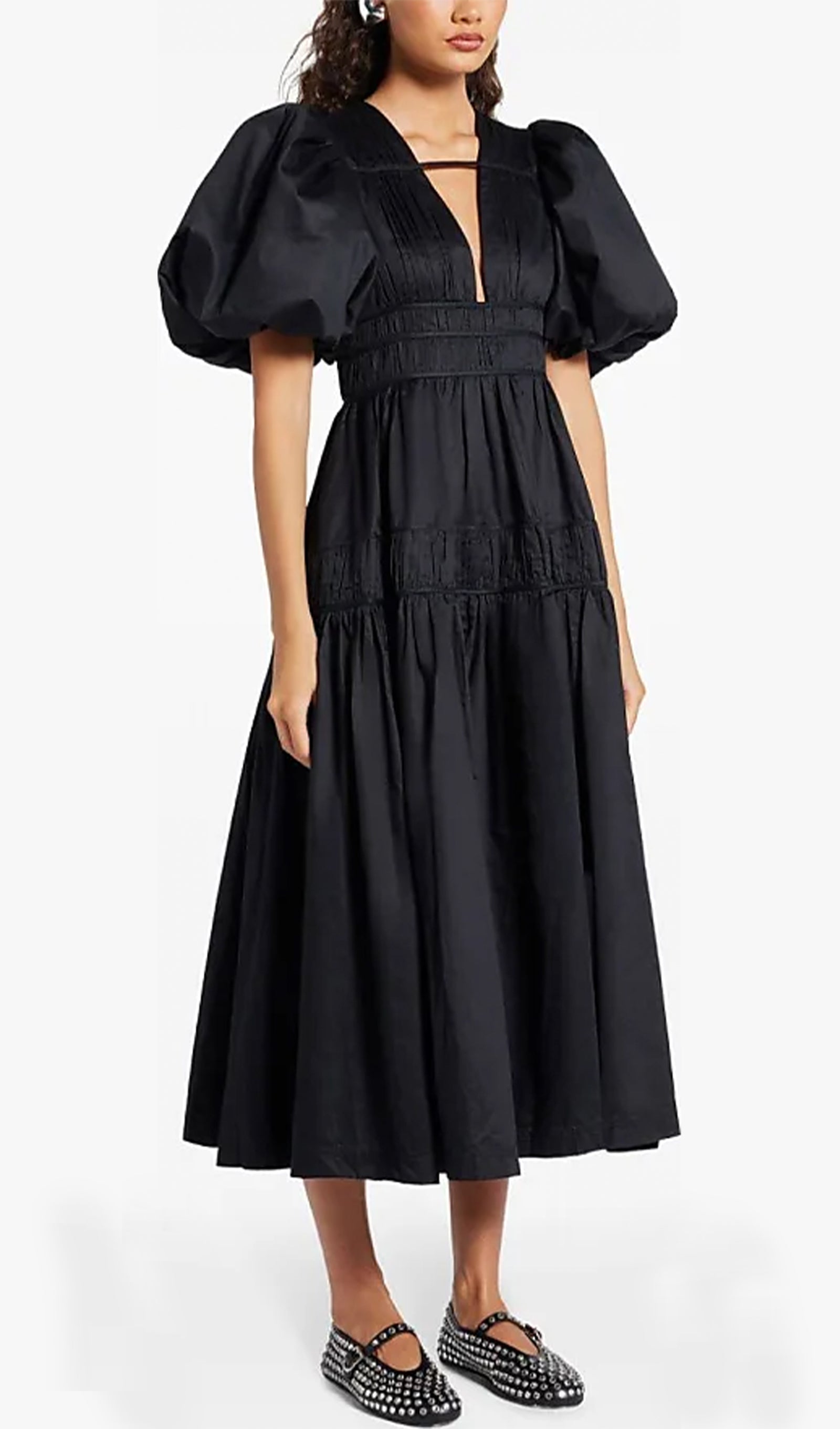 Fallingwater Ruffled Midi Dress