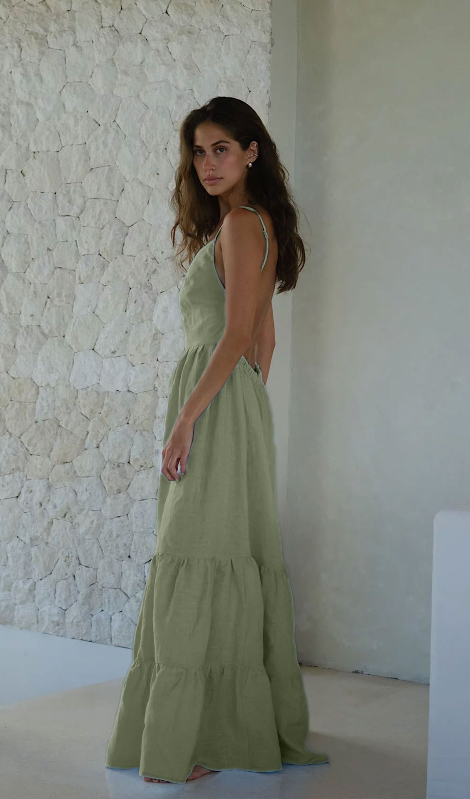 Oralie Uni Maxikleid
