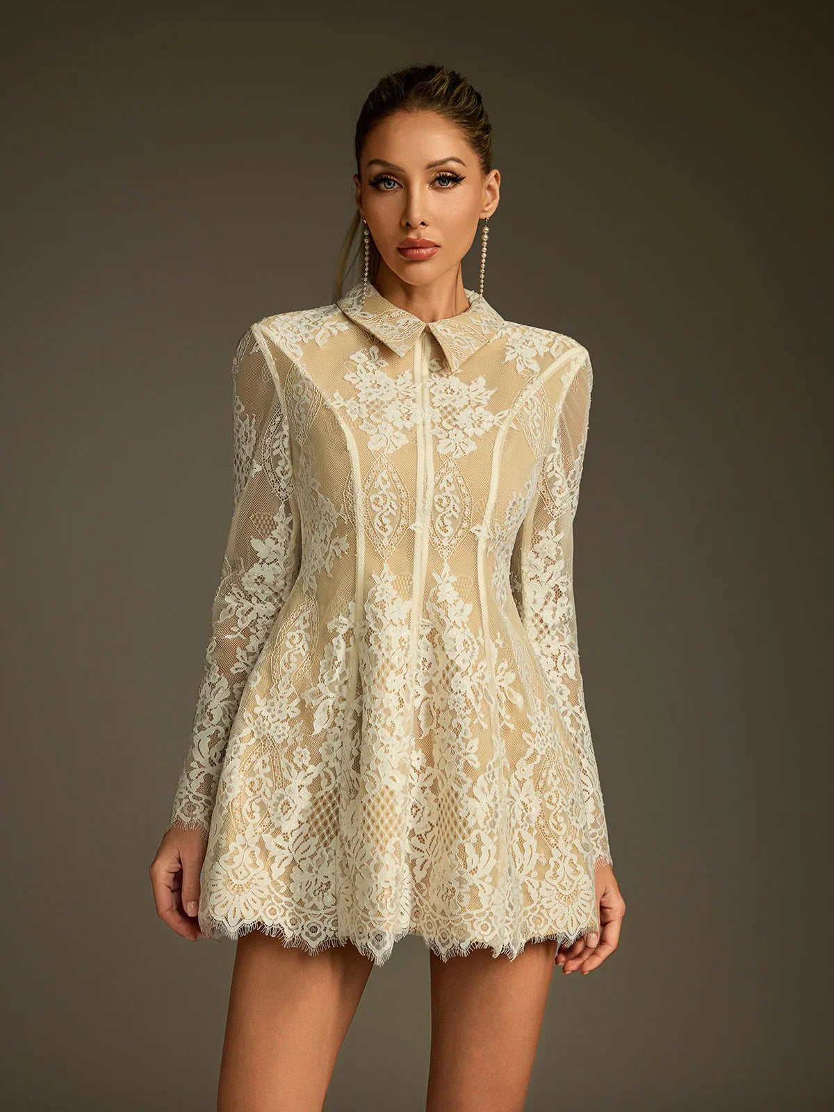 Lena Lace Mini Dress 