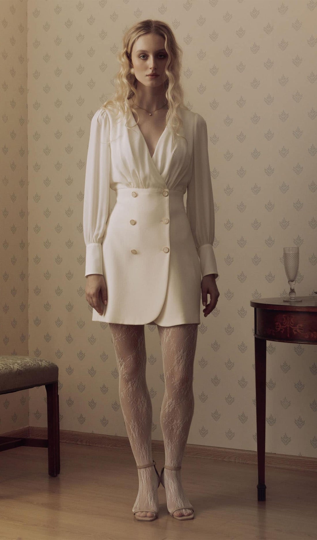 Shawl Body Mini Dress Combo 