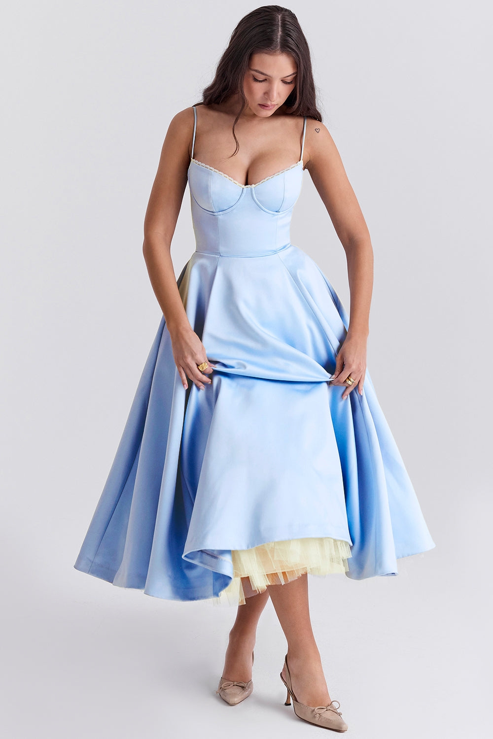 Mademoiselle Midikleid - Blau 